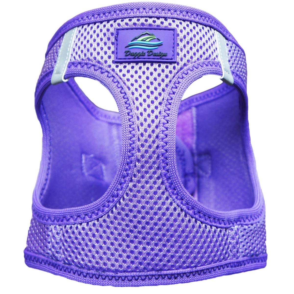 DOGGIE DESIGN Choke Free Reflective Step in Ultra Harness - Purple - American River Medium