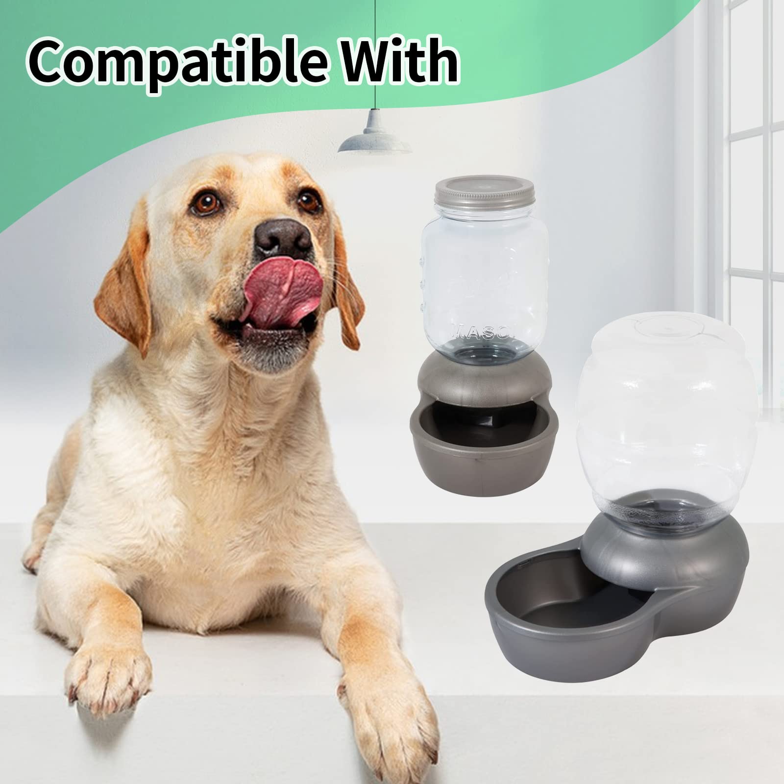 Charcoal Water Filter Replacement, Dog Cat Water Bowl Filter Pet Water Filter Fit For Gravity Waterer Bowls Pack Of 6