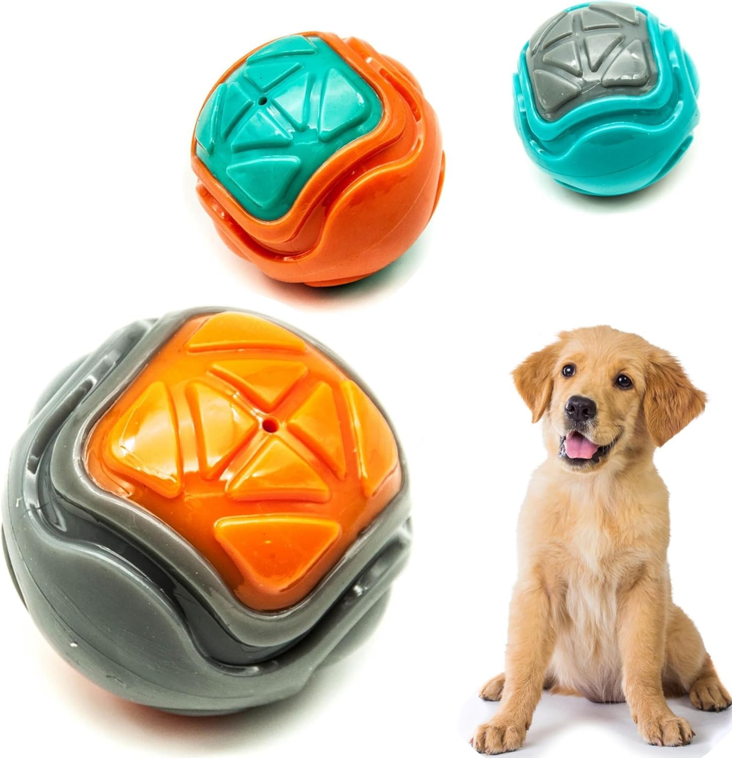 Premiumav Squeaky Rugby Dog Toy For Medium & Large Dogs  Durable Bounce & Fetch Ball, Interactive Chew Toy For Aggressive Chewe