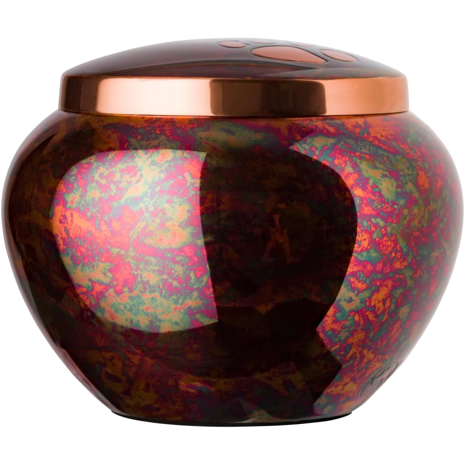 Best Friend Services Mia Series Pet Urn - Memorial Cremation Urns For Dog And Cat Ashes, Hand Carved, Up To 40Lbs (Medium, Raku,