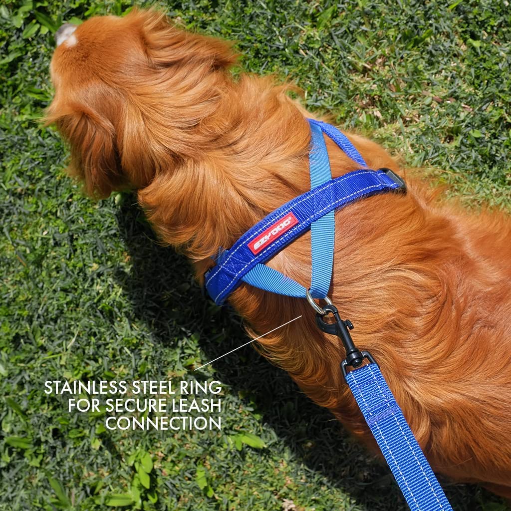 Ezydog Premium Quick Fit Adjustable Premium Dog Harness Vest With Reflective Stitching - Perfect For Training, Walking, And Control - Padded For Comfort (Small, Purple)