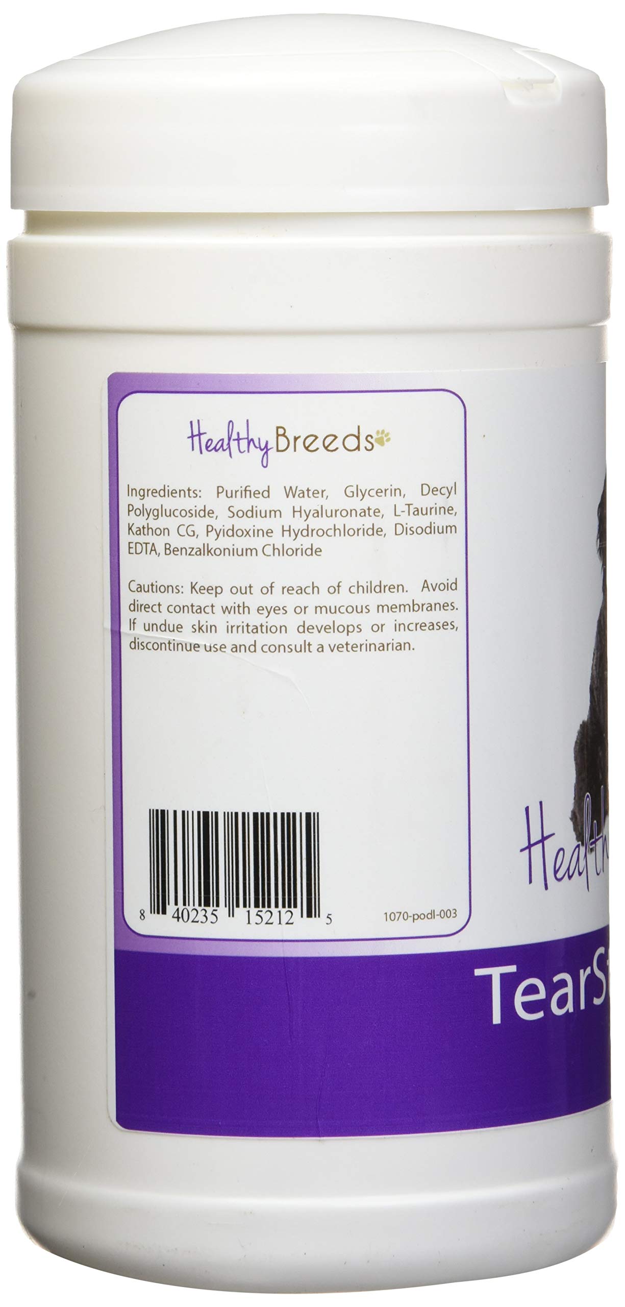 Healthy Breeds Poodle Tear Stain Wipes 70 Count