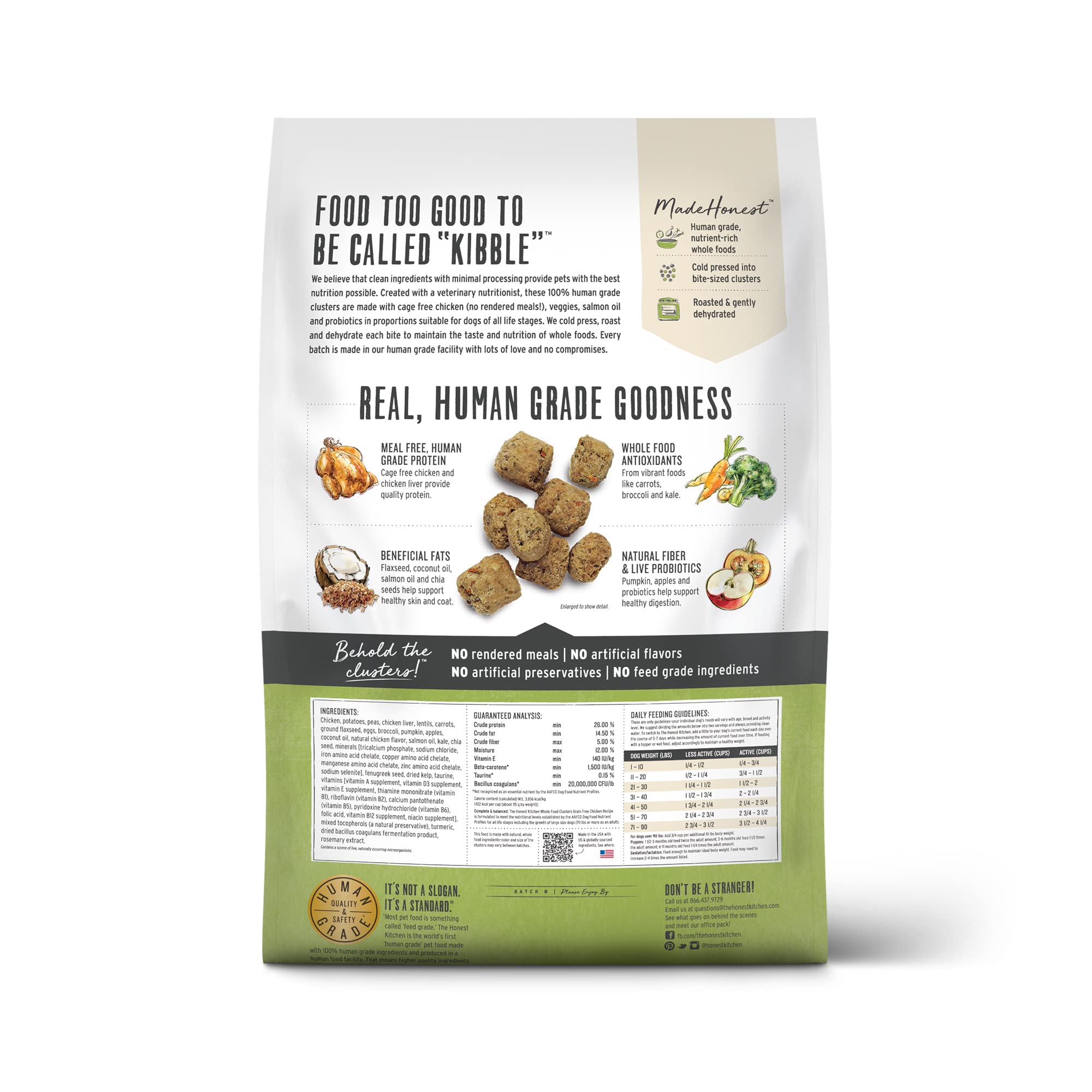 The Honest Kitchen Grain Free Chicken Dry Dog Food, 20 lb Bag