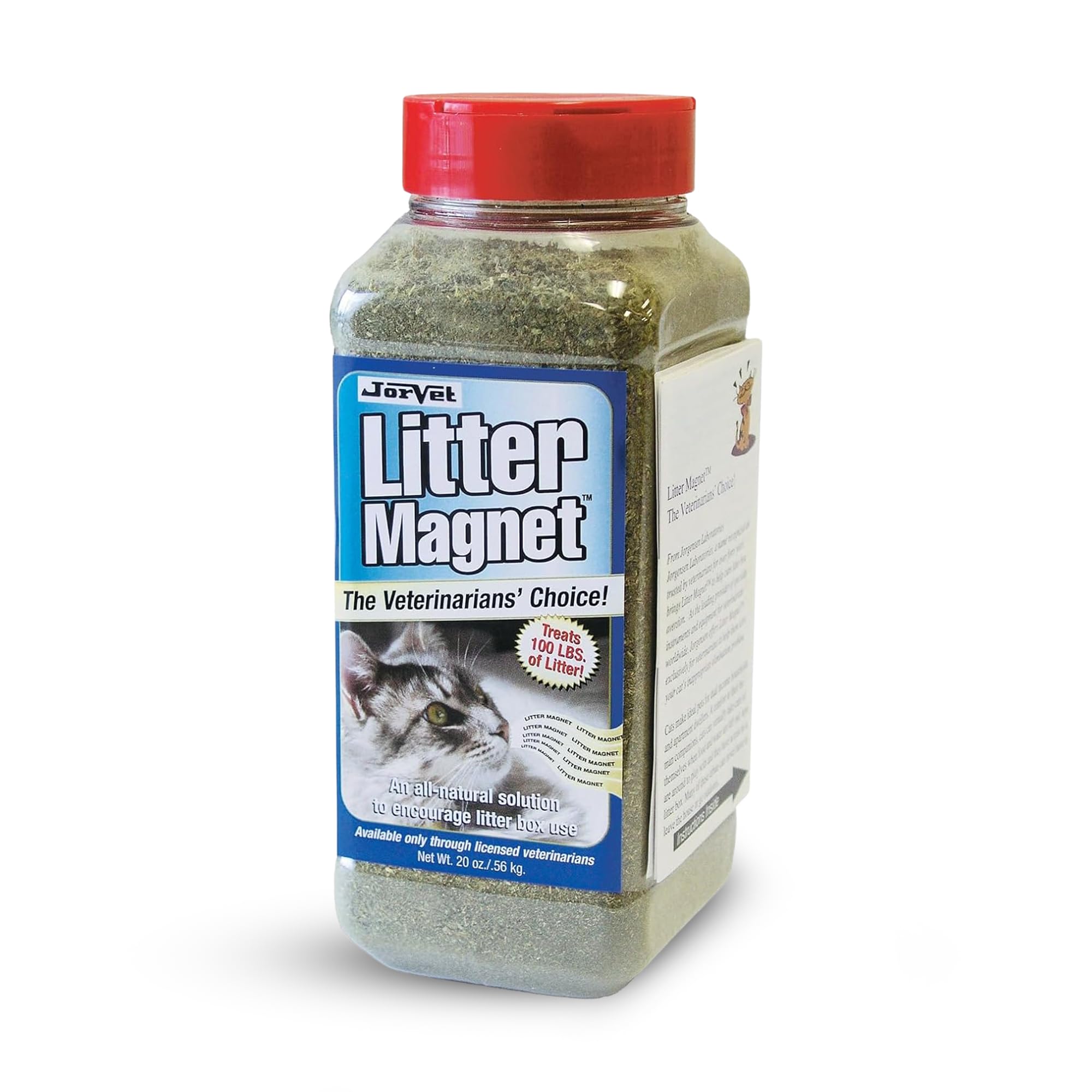 JorVet Feline Litter Magnet | All-Natural Herbal Solution to Attract Cats to Litter Box & Resolve Behavioral Issues | Treats 100+ lbs. of Clumping Litter | 20oz Earthly Scented-New Condition