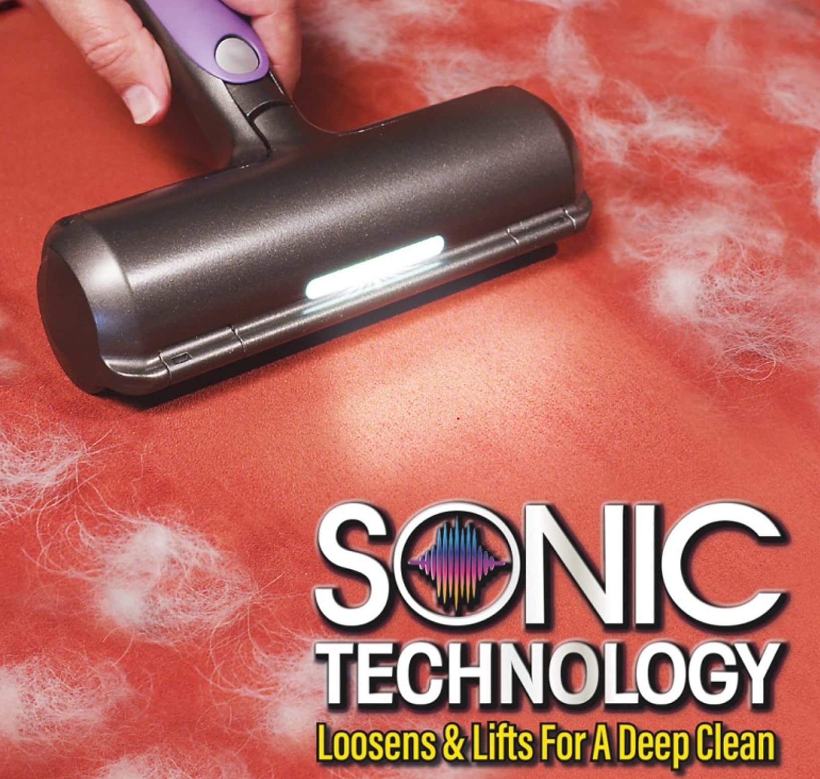 Generic Sonic Technology Pet Hair Removal Roller For Any Home Surfacedog And Cat Selfcleaning Fur Daddy With Ledno Adhesive Or S