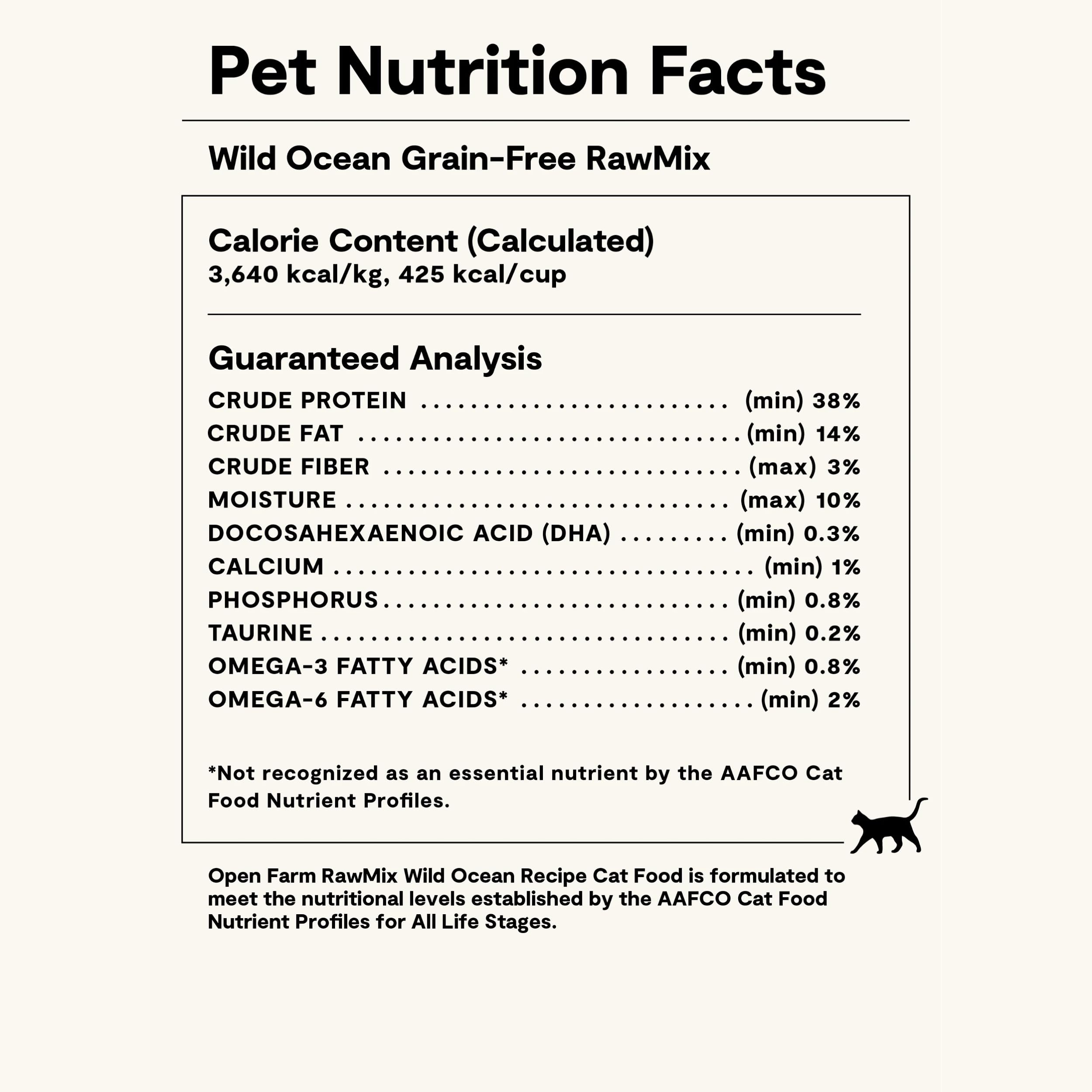 Open Farm RawMix Dry Cat Food, Protein-Packed Kibble with Freeze-Dried Raw, Wild-Caught Fish, 2.25lb Bag