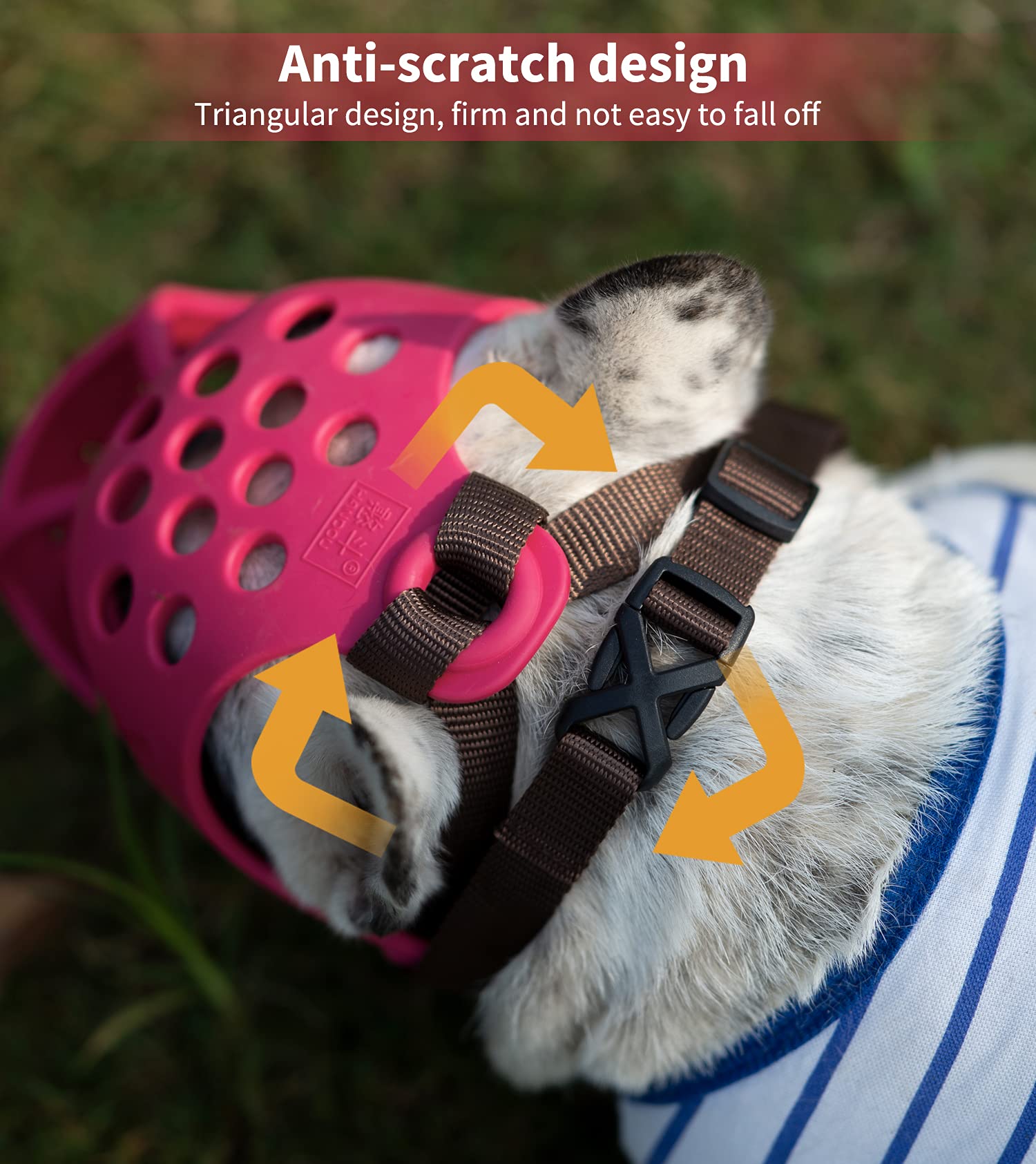Short Snout Dog Muzzle, Soft Silicone Flat Faced Muzzle For French Bulldog Shih Tzu And Pug For Biting Chewing Licking And Grooming, Allows Panting