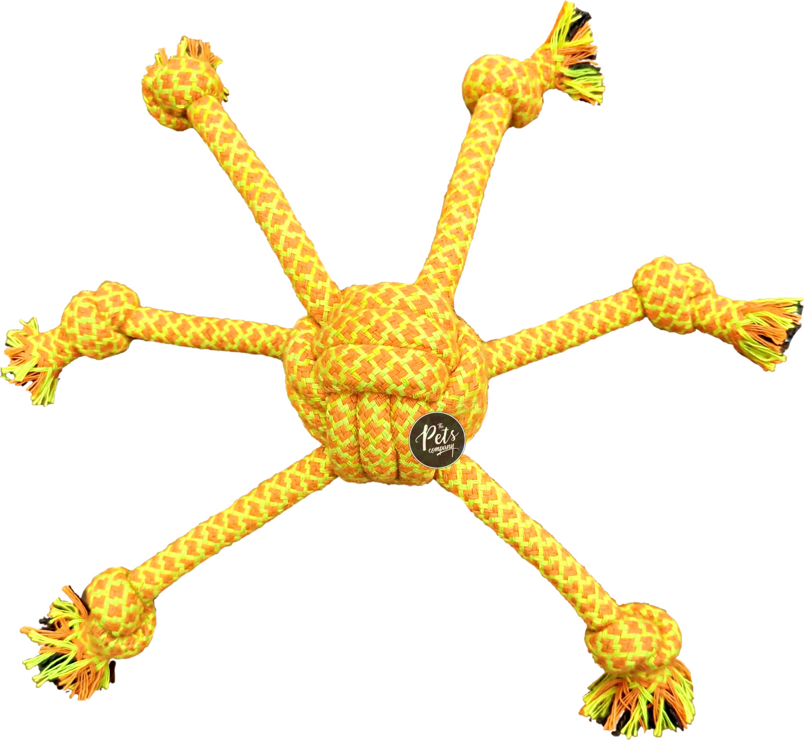 The Pets Company Spider 6 Legs Dog Rope Ball For Puppy Teething, Rope Dog Toys For Small & Medium Dogs