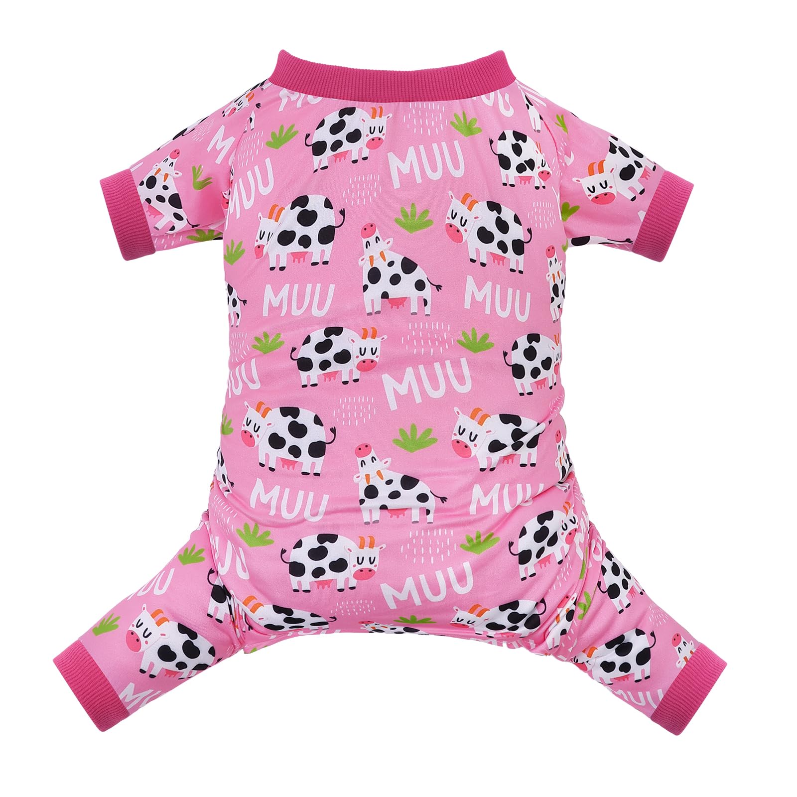 Cutebone Small Dog Pajamas Shirt Stretchy Summer Puppy Pjs Soft Cat Onesies Pet Clothes For Daily Wear Da31M