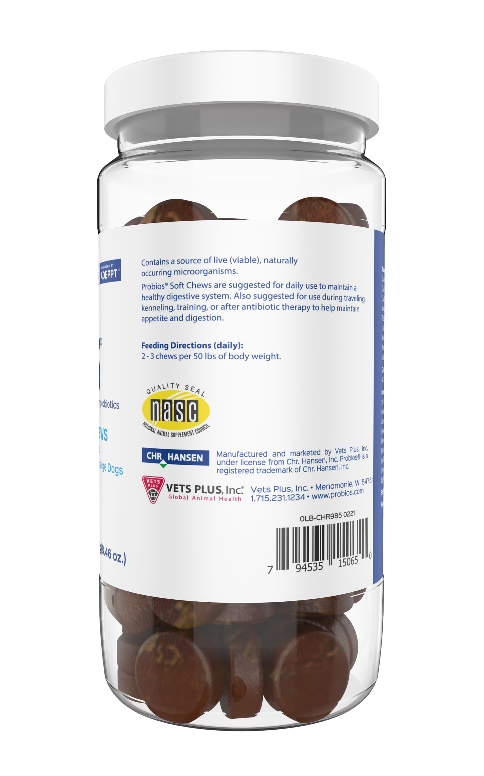 Probios for Dogs Soft Chews - Probiotics for Dogs - 240g - Dog Digestive Support - Reduces Discomfort - Easy to Administer - All