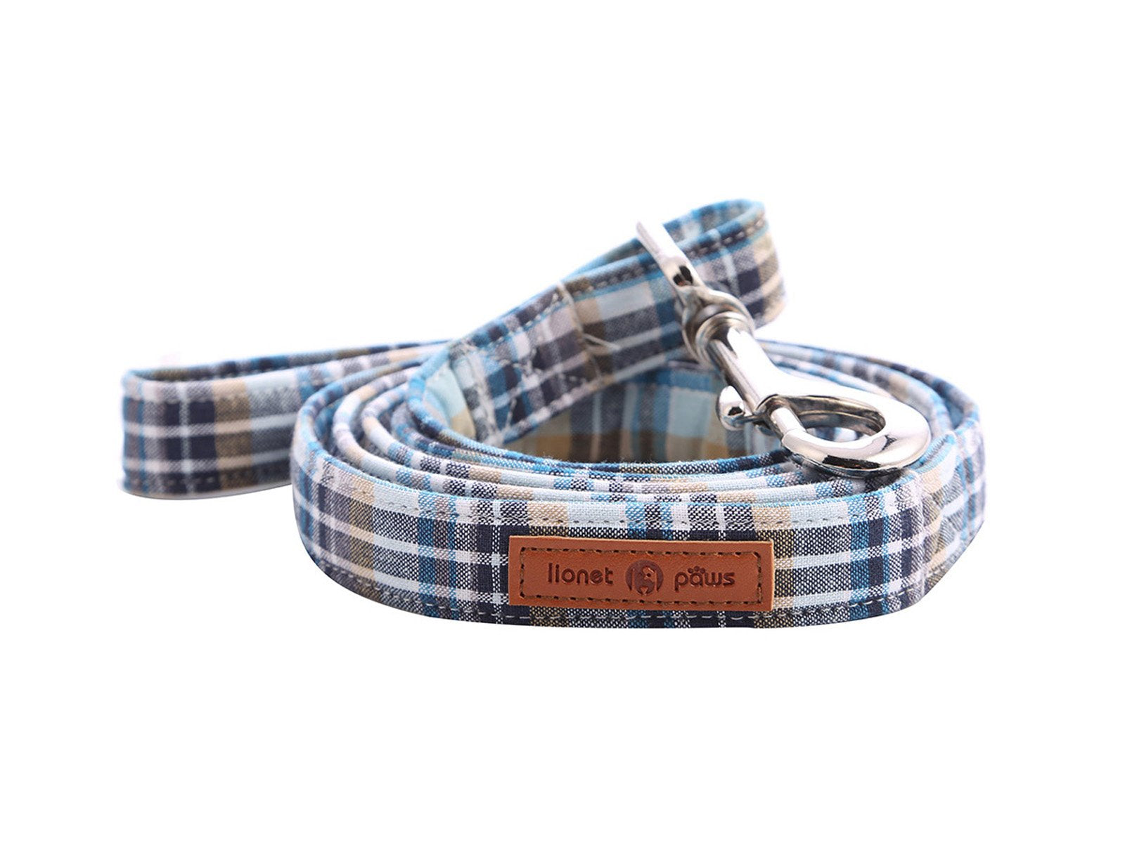 Lionet Paws Dog Leash Durable Handmade Grid Dog Leash Dog Walking Leash With Soft Handle For Cats And Small Medium Large Dogs