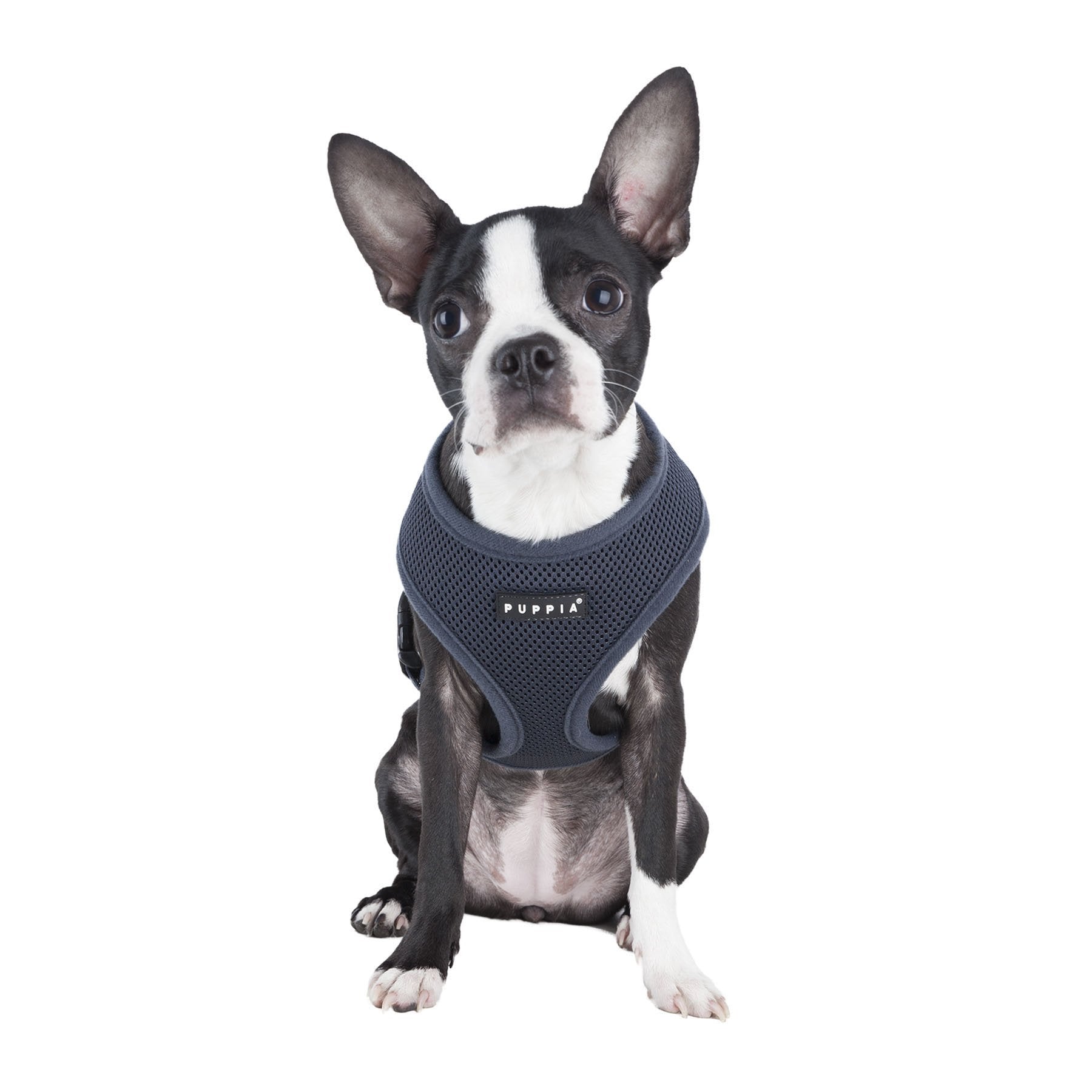 Authentic Puppia Soft Harness, Grey, X-Large