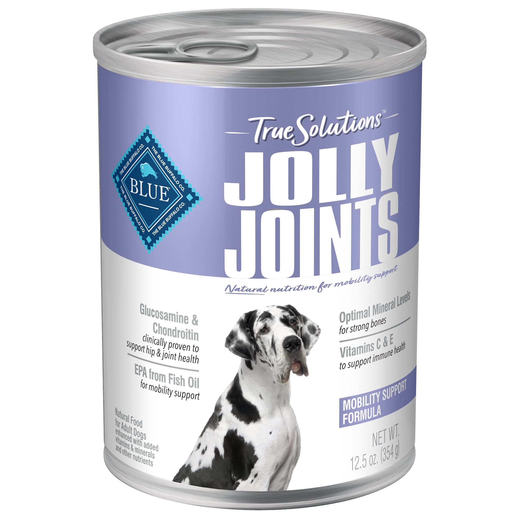 Blue Buffalo True Solutions Mobility Care Wet Dog Food for Adult Dogs, Made with Natural Ingredients, Chicken, 12.5-oz. cans (12