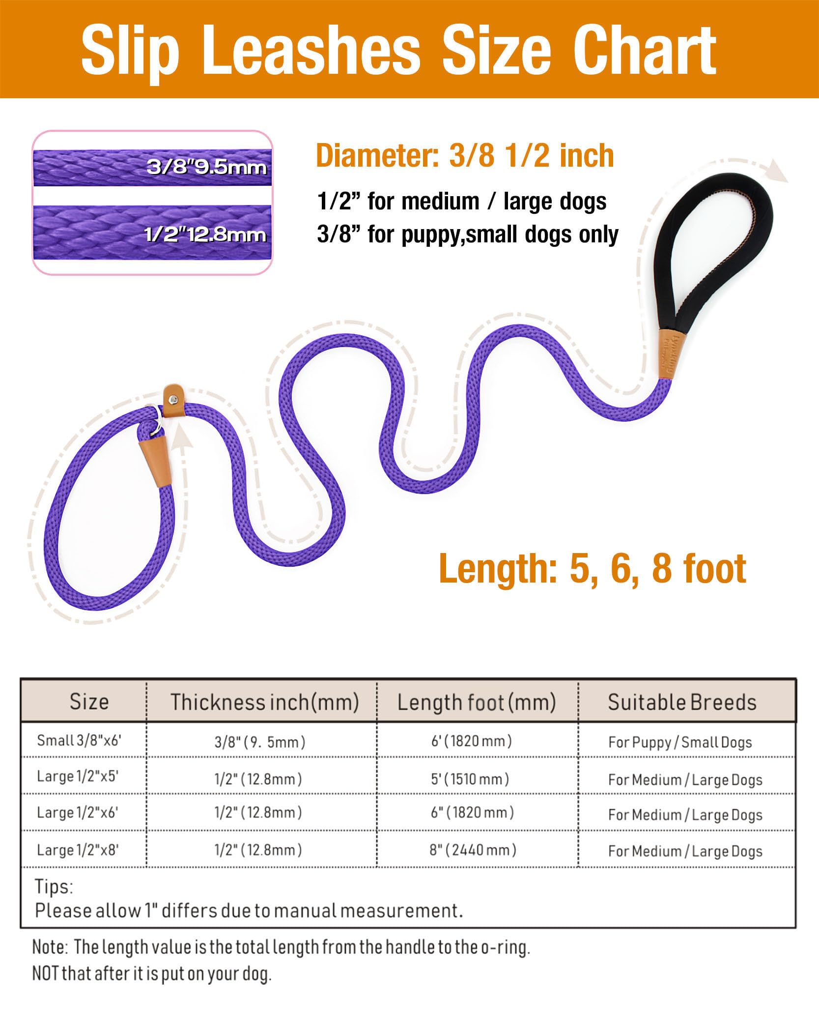 Lynxking 5 Ft Dog Leash Slip Lead 2 Pack Strong Heavy Duty Braided Dog Training Leash No Pull Training Lead Leashes For Medium Large And Small Dogs