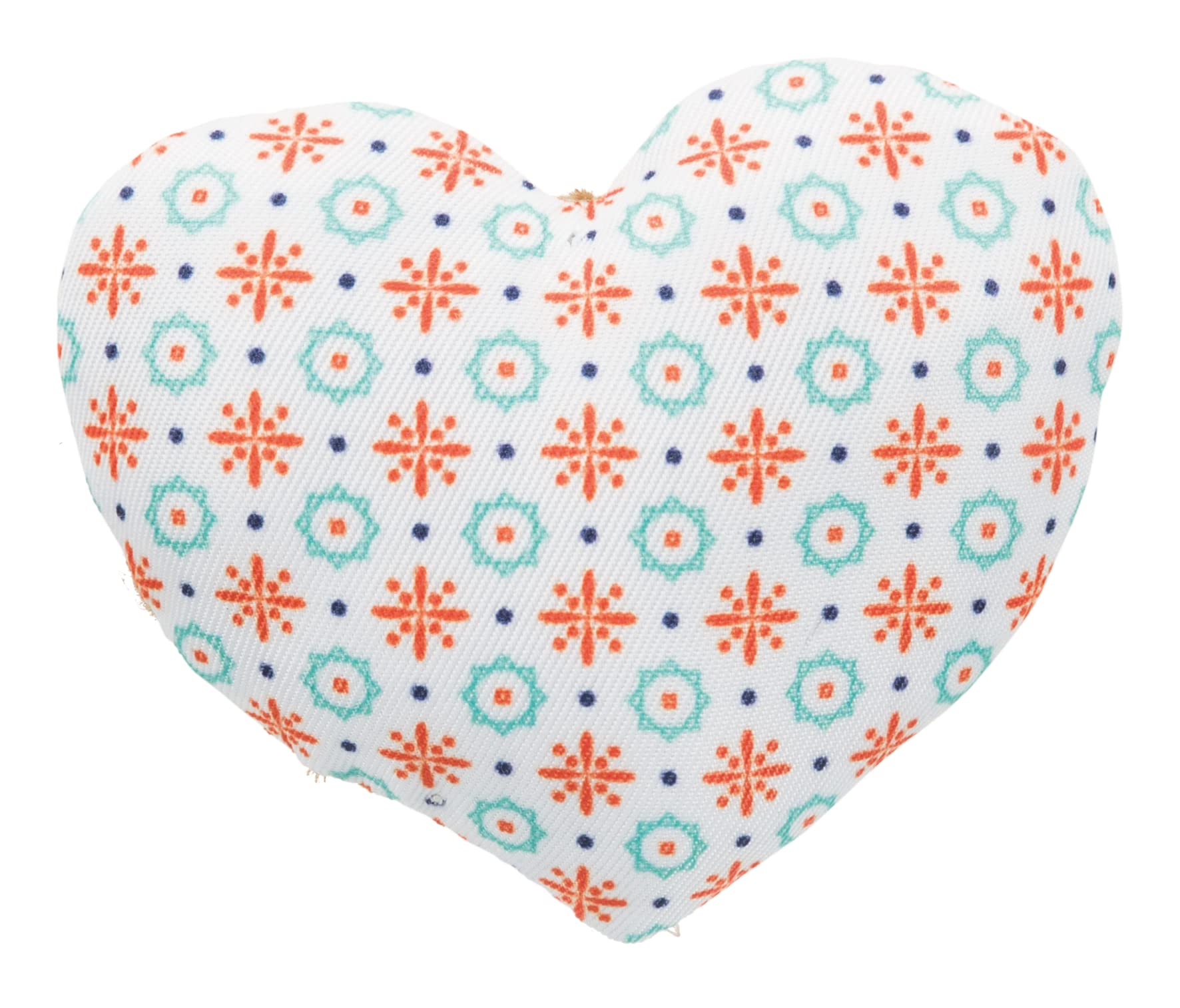 Trixie Cat Toy Pack Of 2 Catnip Soft Heart Toys With Rustling Sound | Polyester & Jute Plush Cat Toys With Rustling Foil | Inter