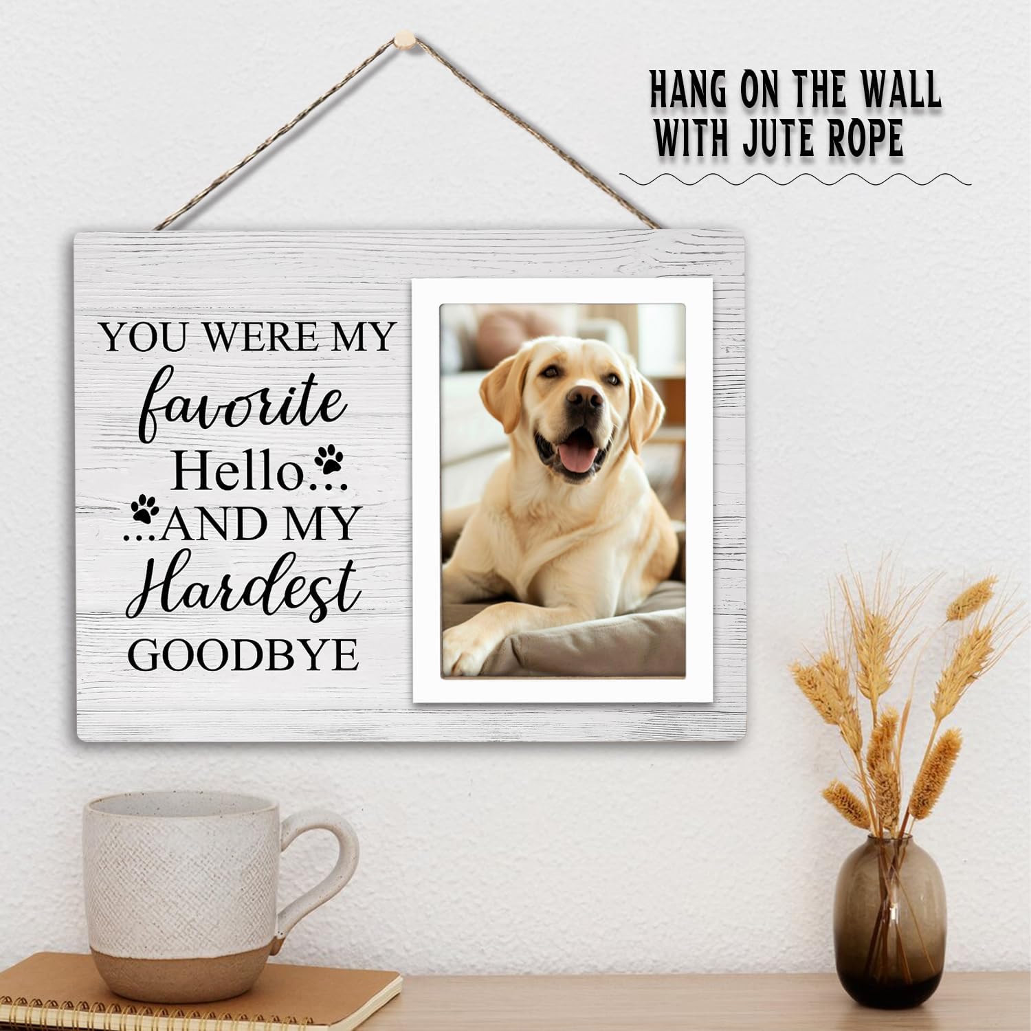 Klytink Pet Picture Frames Memorial Dog, Pet Memorial Frame For Dogs, Dog Memorial Gifts For Loss Of Dog, In Loving Memory Gifts