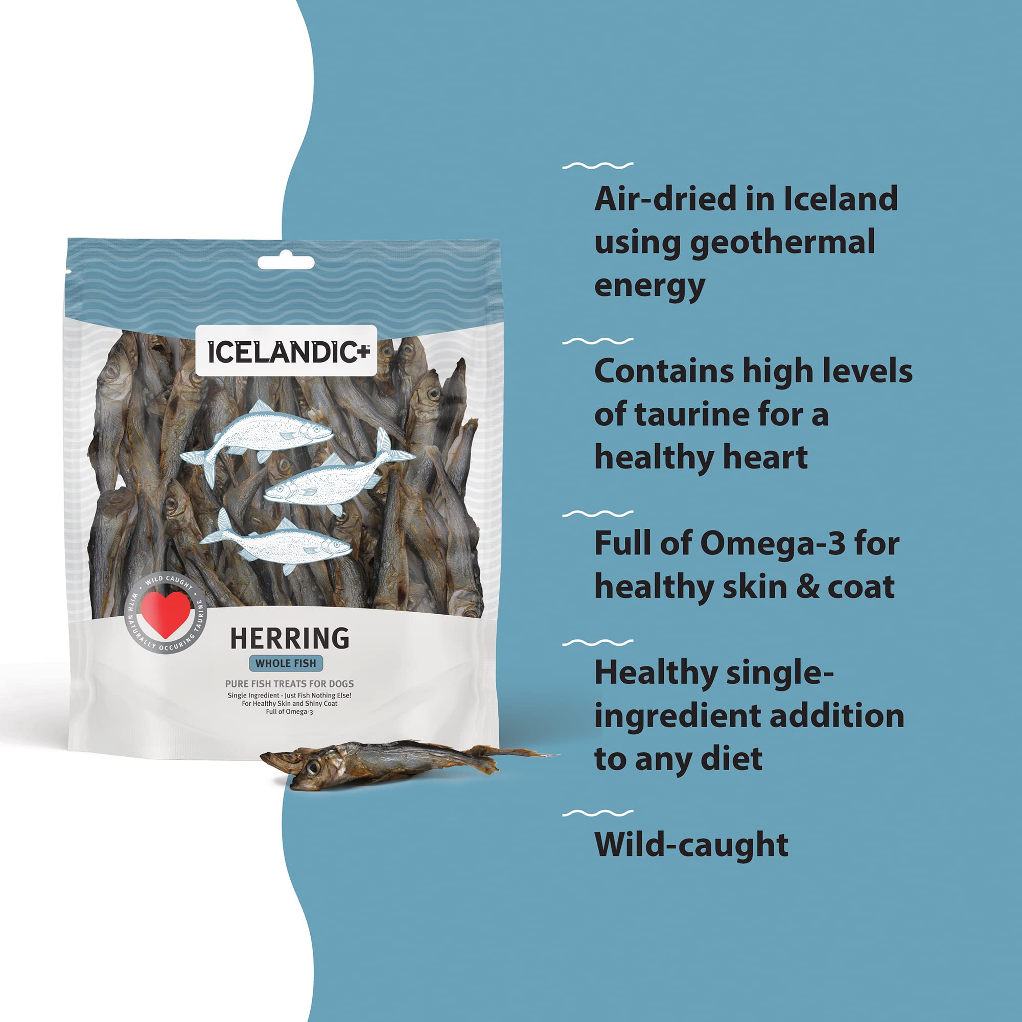 ICELANDIC  DOG HERRING FISH WHOLE BULK 9oz.
