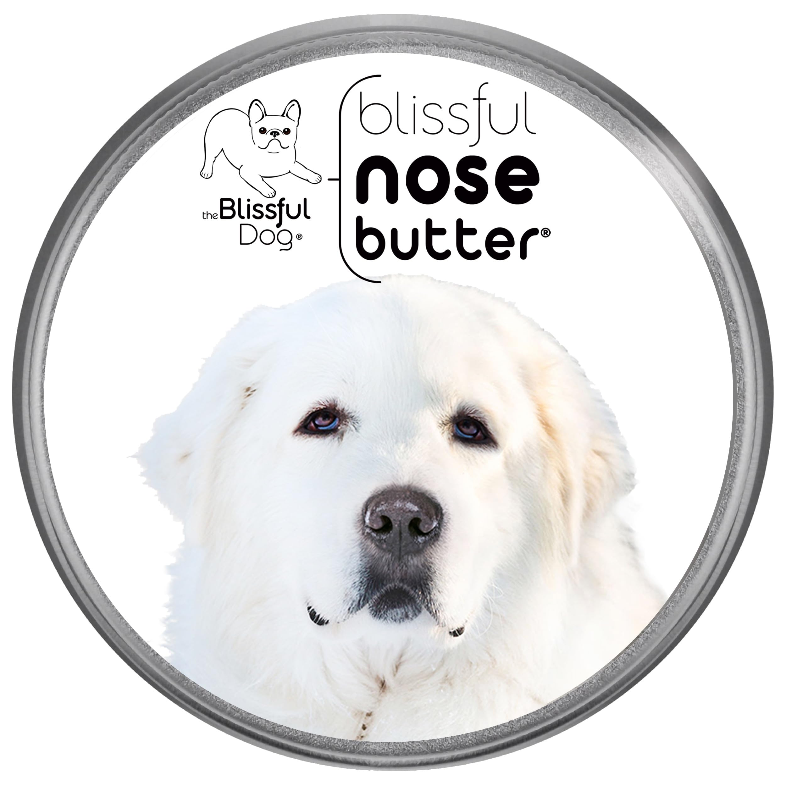 The Blissful Dog Great Pyrenees Unscented Nose Butter, 4-Ounce