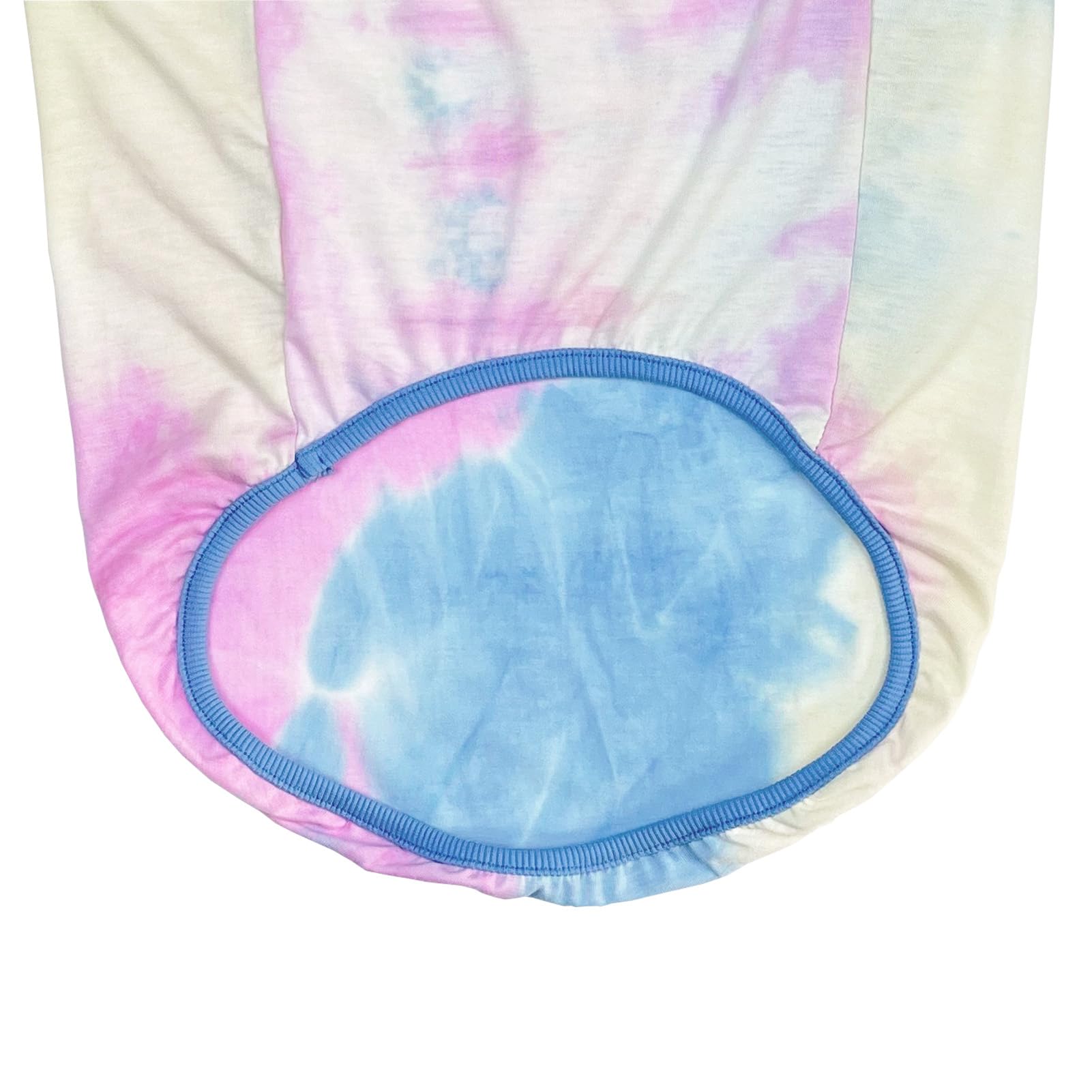 D.E.E Cotton Dog Shirts Large Tie Dye Dog Clothes Lightweight Girl Boy Big (Vestblue, 4X-Large)