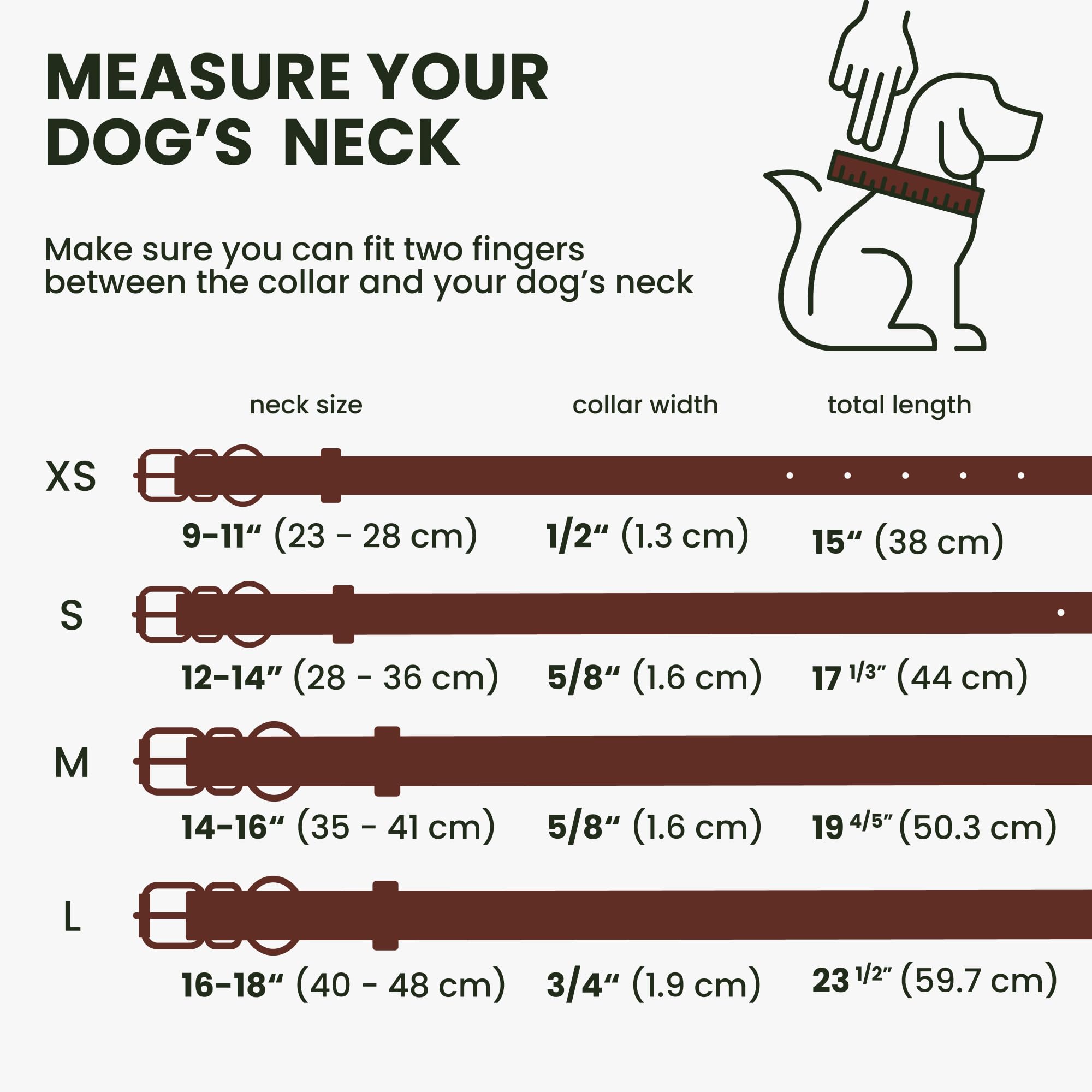 Bronzedog Rolled Leather Dog Collar For Small Medium Large Dogs With Qr Id Tag (Xs: 9-11 Inch, Chocolate Brown)