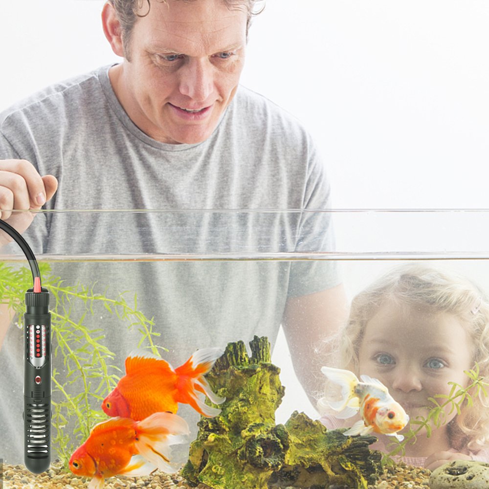 Datoo Submersible 50W Aquarium Heater Adjustable Fish Tank Heater 50 Watt