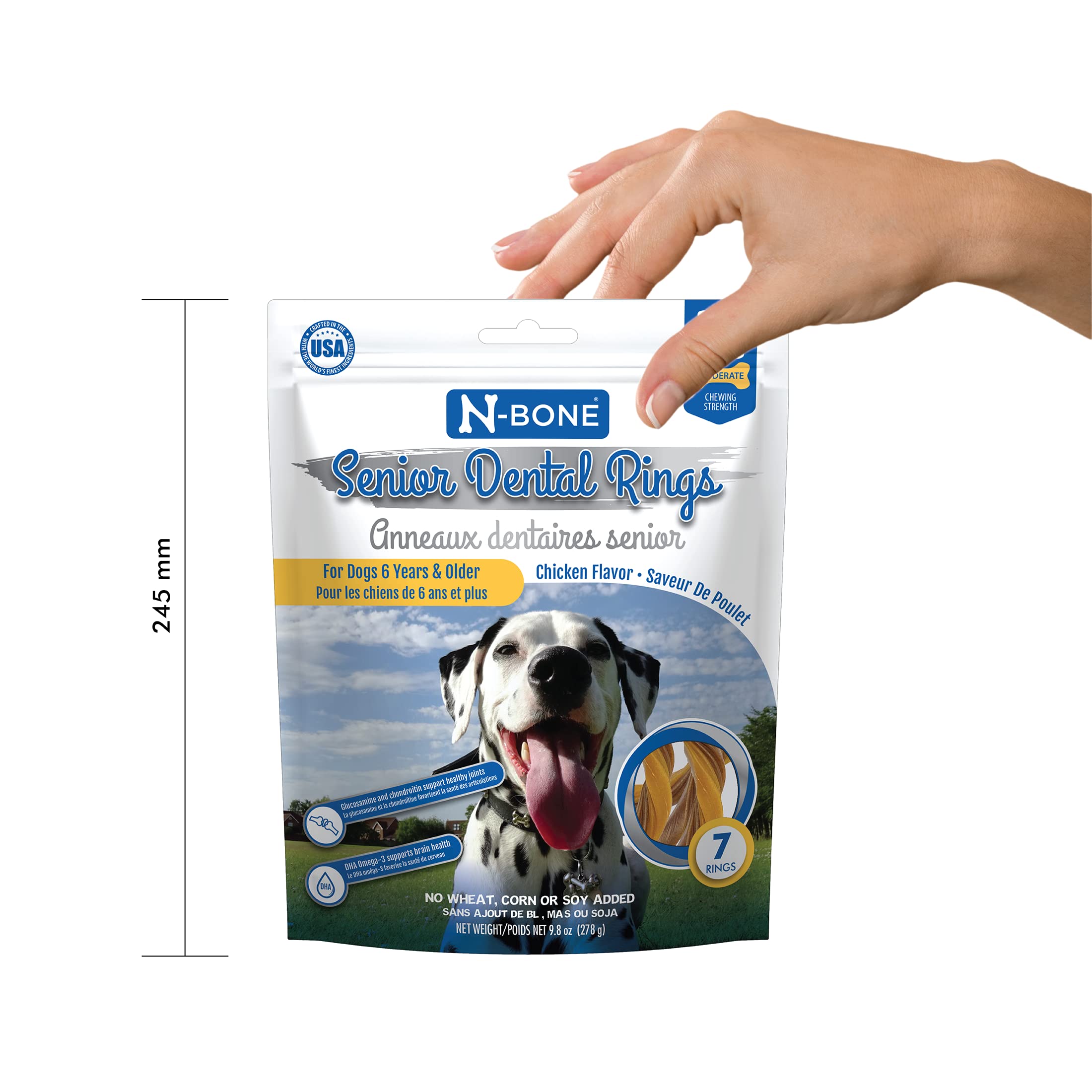 N-Bone Senior Dental Rings Chicken Flavor