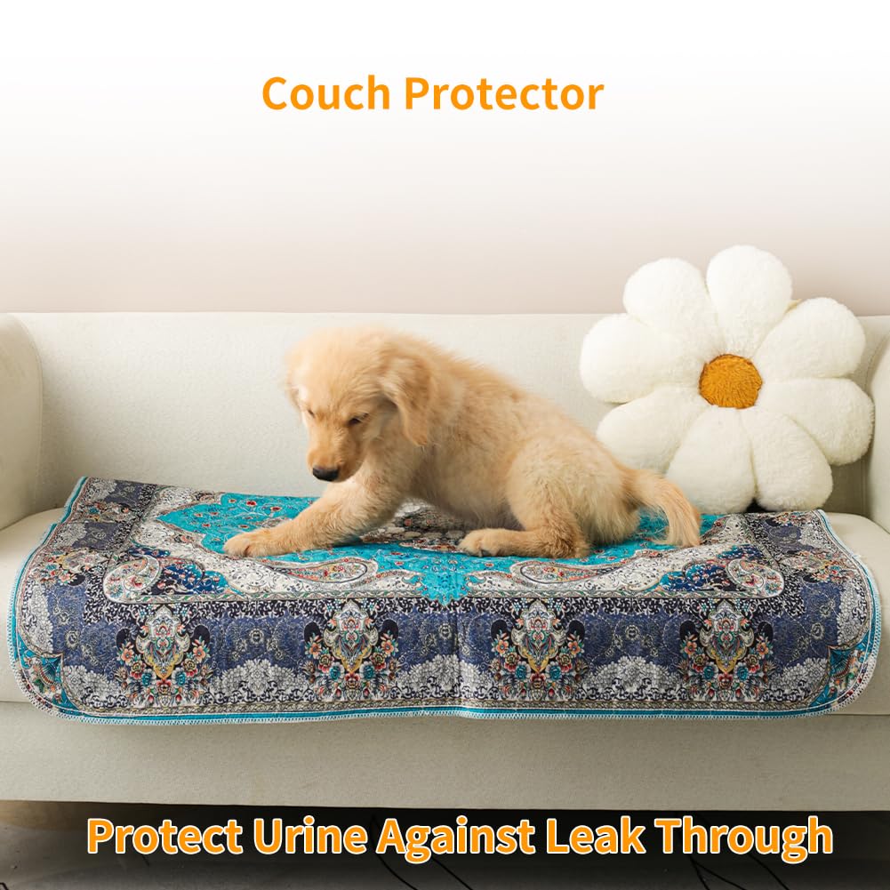Peepeego 2 Pack Washable Pee Pads For Dogs 36X36Inch, Waterproof Puppy Pads With Fast Absorbent, Reusable, Non Slip, Premium Whe