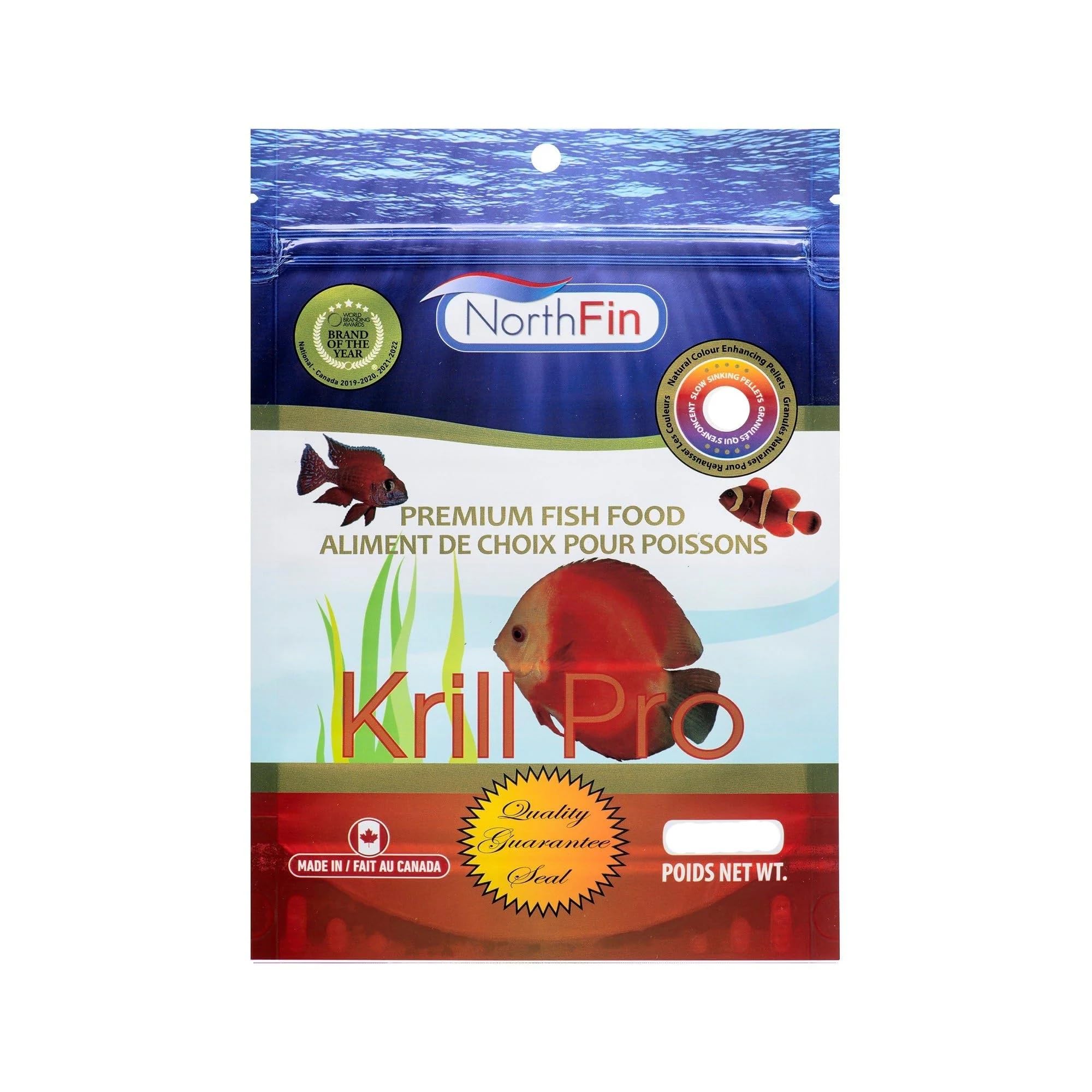 Northfin Fish Food Krill Formula Slow Sinking Pellets (1mm 80g)