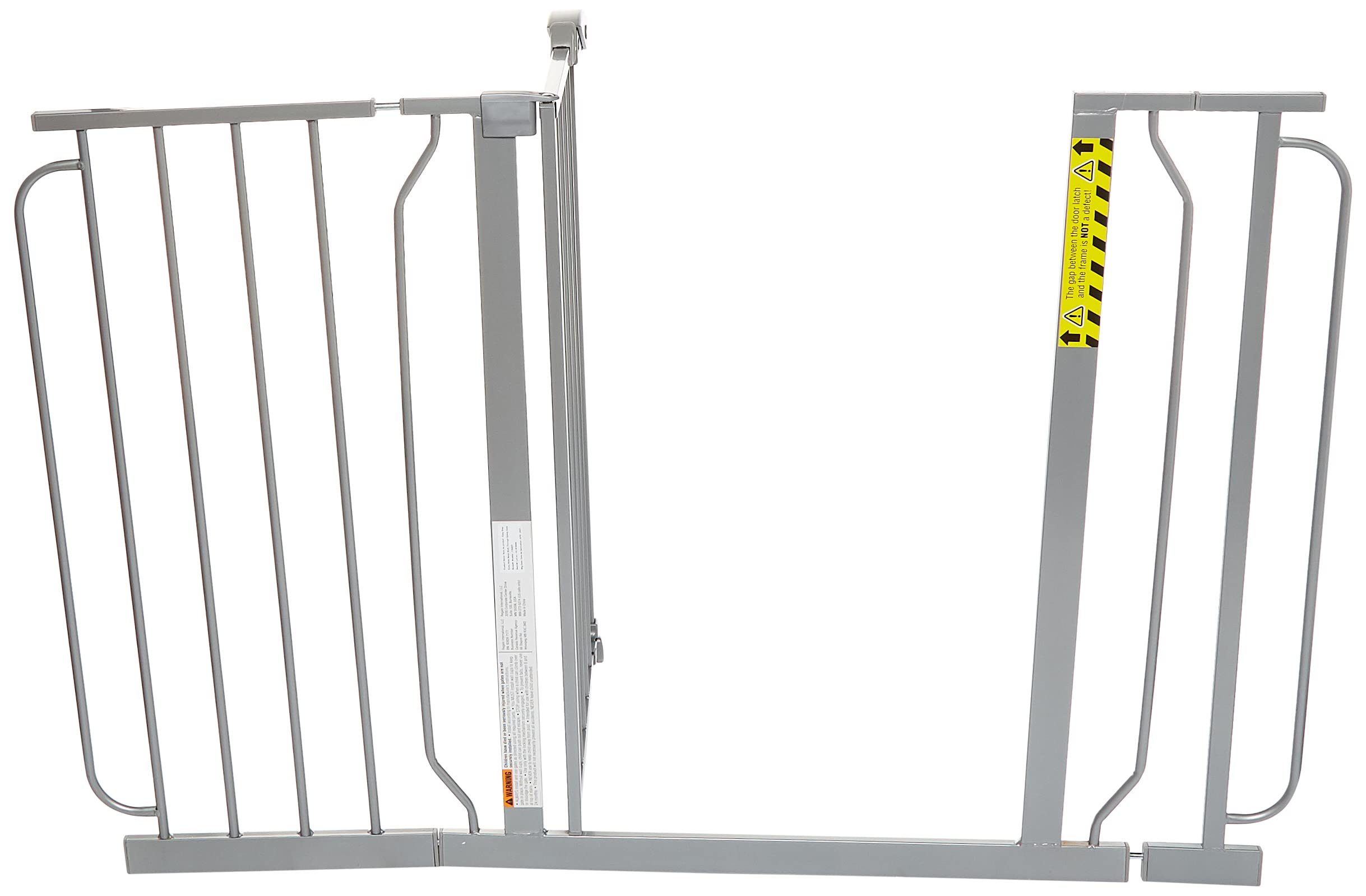 Regalo Easy Step 49-Inch Extra Wide Baby Gate, Includes 4-Inch And 12-Inch Extension Kit, 4 Pack Of Pressure Mount Kit And 4 Pack Of Wall Mount Kit, Platinum - Total Pack Of 1