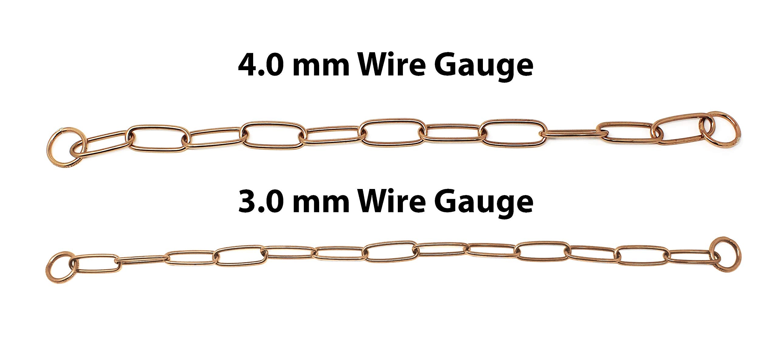 Dogline Herm Sprenger Curogan Long Link Fur Saver Dog Training Collar Hypoallergenic Nickel Free No-Pull Slip Chain For Small Me