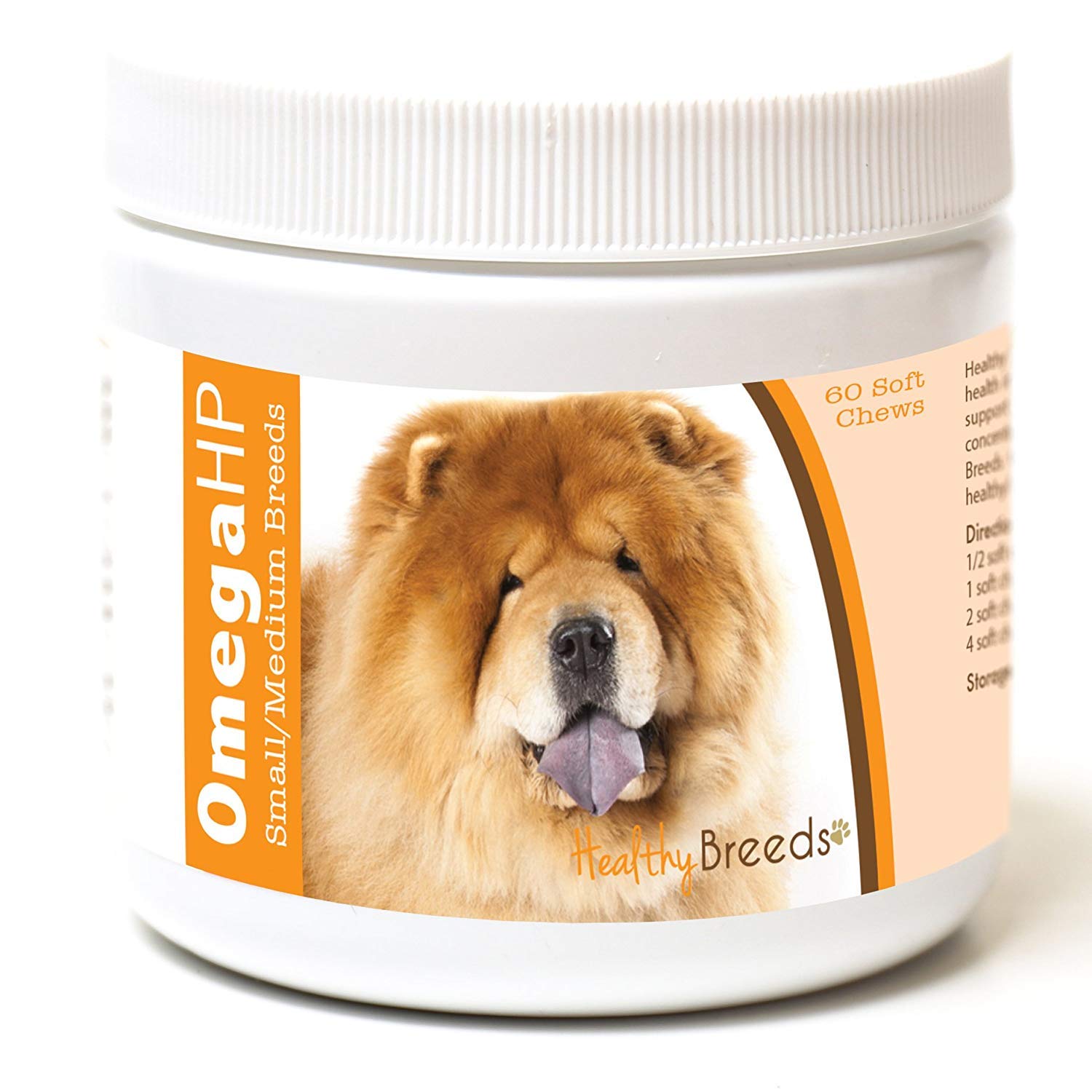 Healthy Breeds Chow Chow Omega HP Fatty Acid Soft Chews - DHA, EPA & Vitamin E to Promote Healthy Skin, Shiny Coat, Immune Suppo