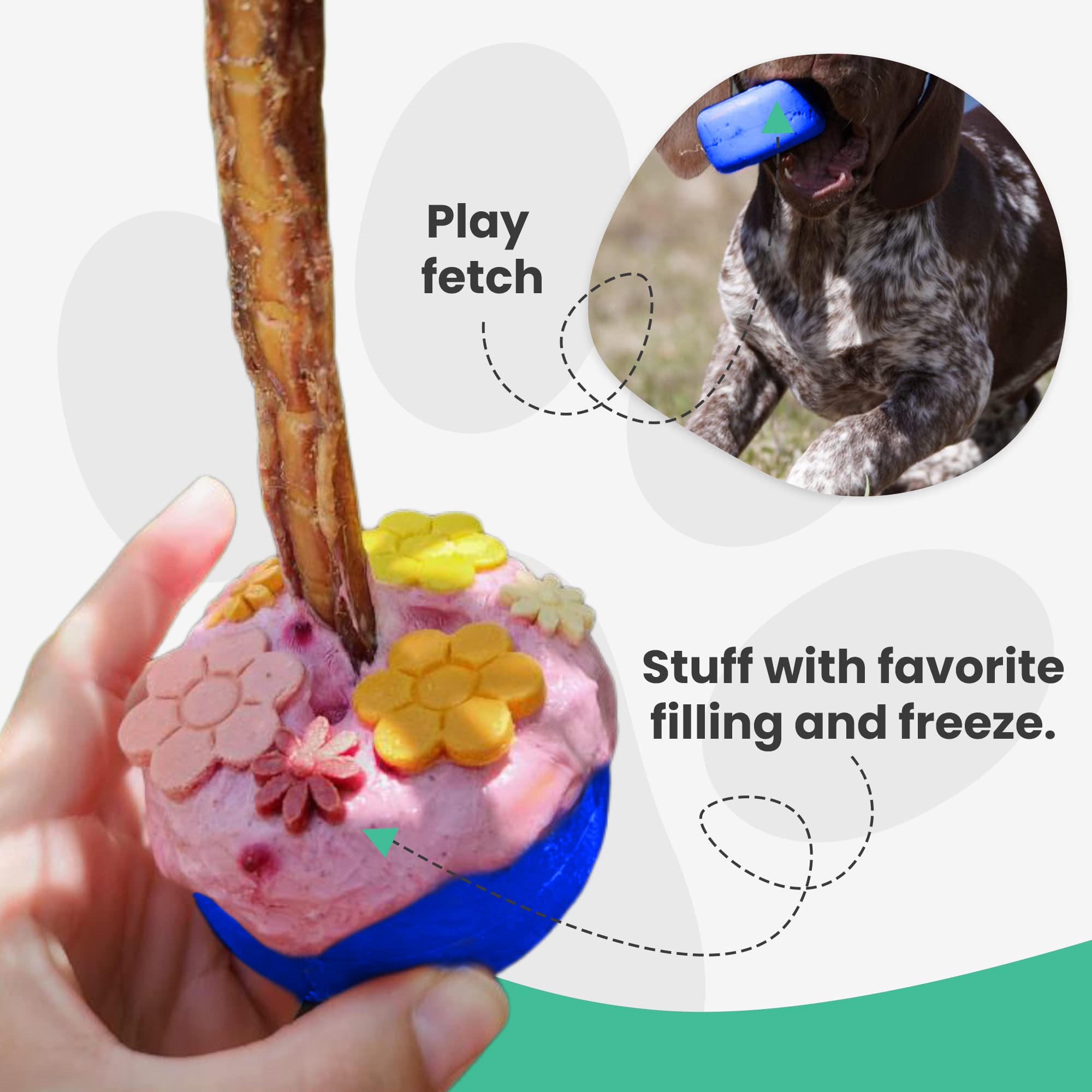 Bully Stick Holder for Dogs -Large Size - Interactive Dog Toy, Dog Treat Holder, Slow Feeder, Treat Dispenser, Chew Toy and Dog