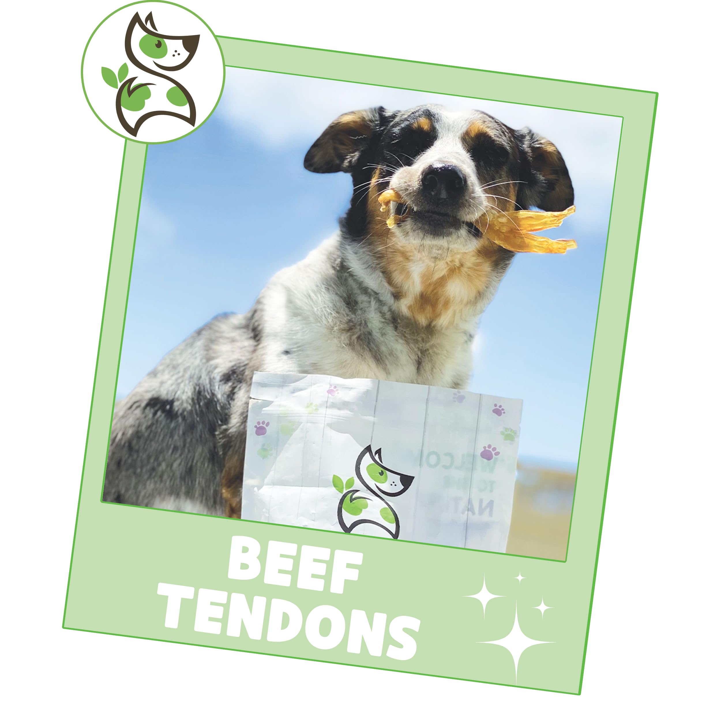 Nature Gnaws - Tendons for Dogs - Premium Natural Beef Dental Sticks - Single Ingredient - Long Lasting Tasty Dog Chew Treats -