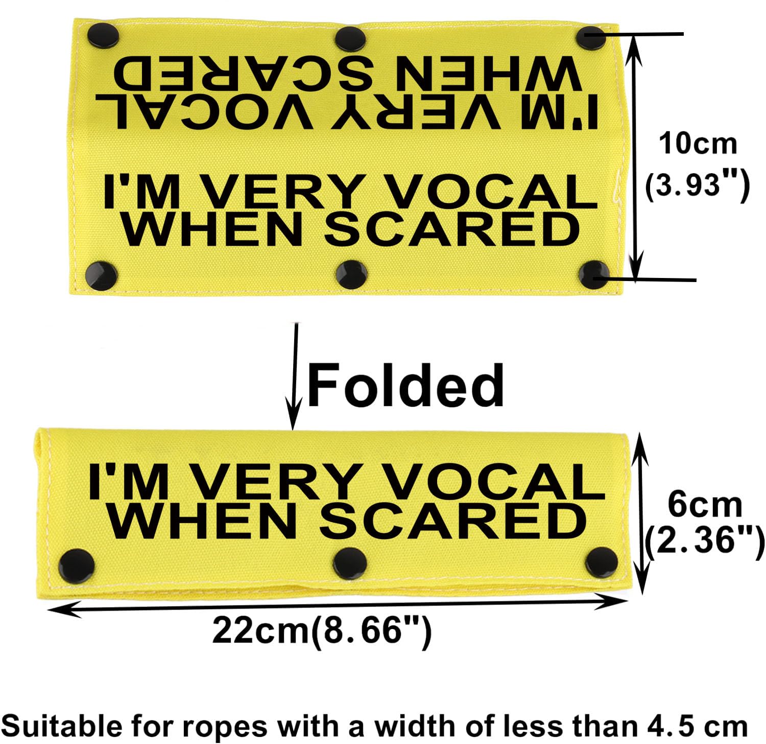 Funny Dog Leash Sleeve I'M Very Vocal When Scared Dog Leash Wrap Sleeve Pet Birthday Gift (I'M Very Vocal-Ye Sleeve)