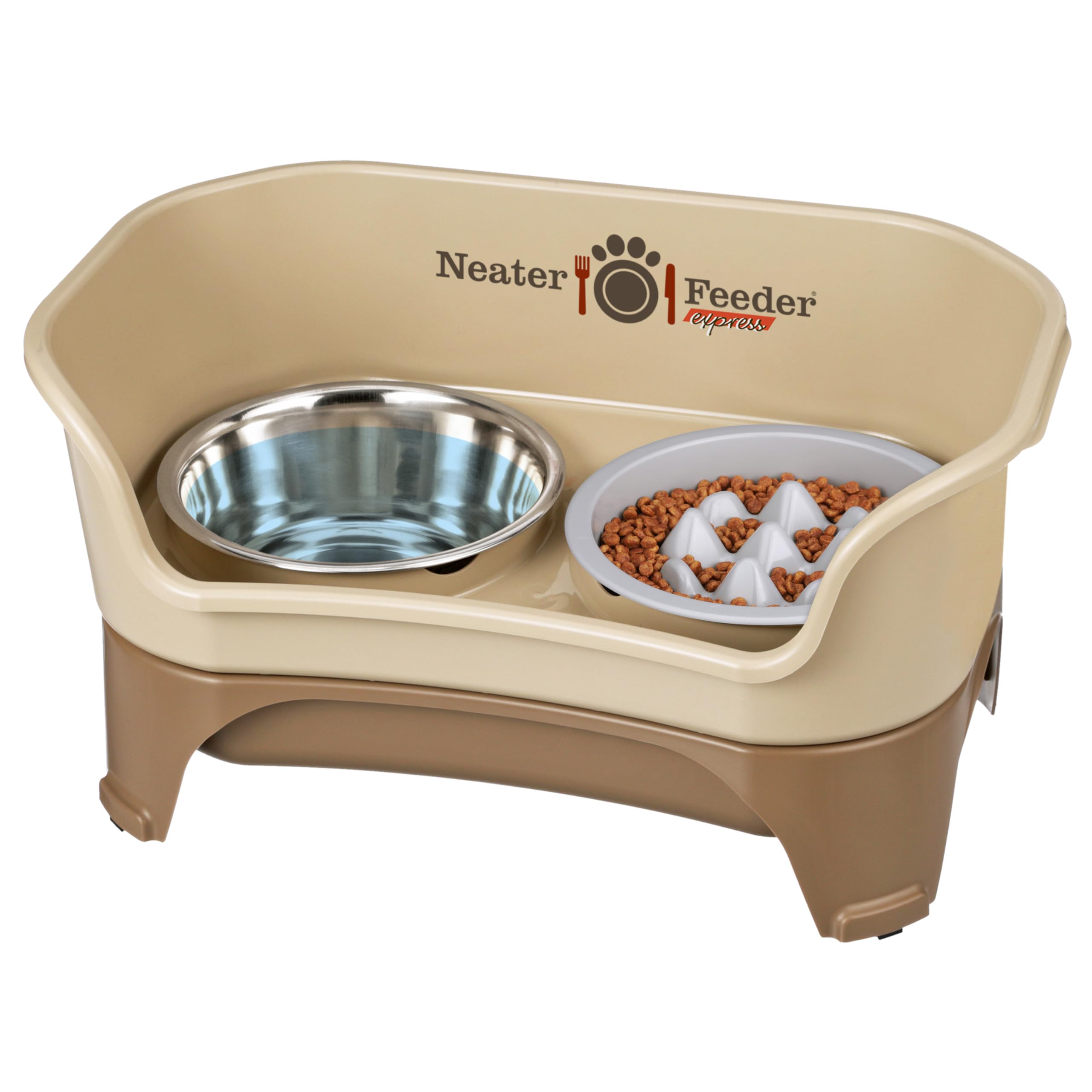 Neater Feeder Express Mess Proof Dog Bowls Elevated for Medium and Large Breed - Made in USA - No Spill Raised Slow Feeder Eleva
