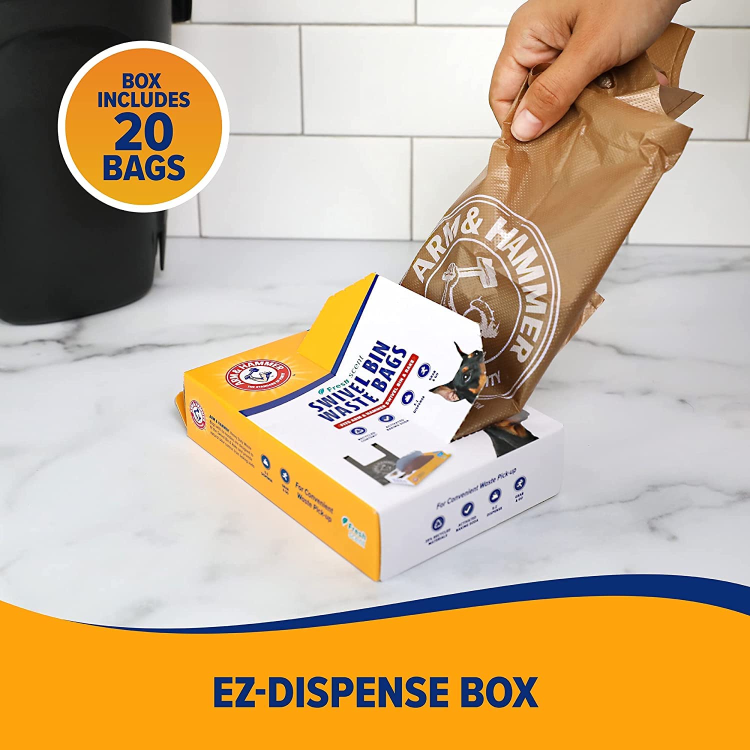 Swivel Bin Waste Bag Ah (3 Items)