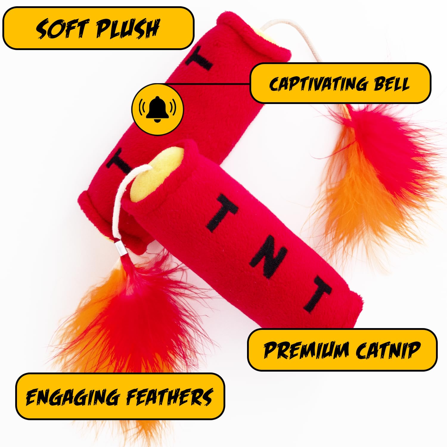 Cat Toys Grenade, Cat Toys For Indoor Cats, Kitten Toys, Catnip Toys For Cats Of All Breeds, Action Themed Fun For Kicking, Biti
