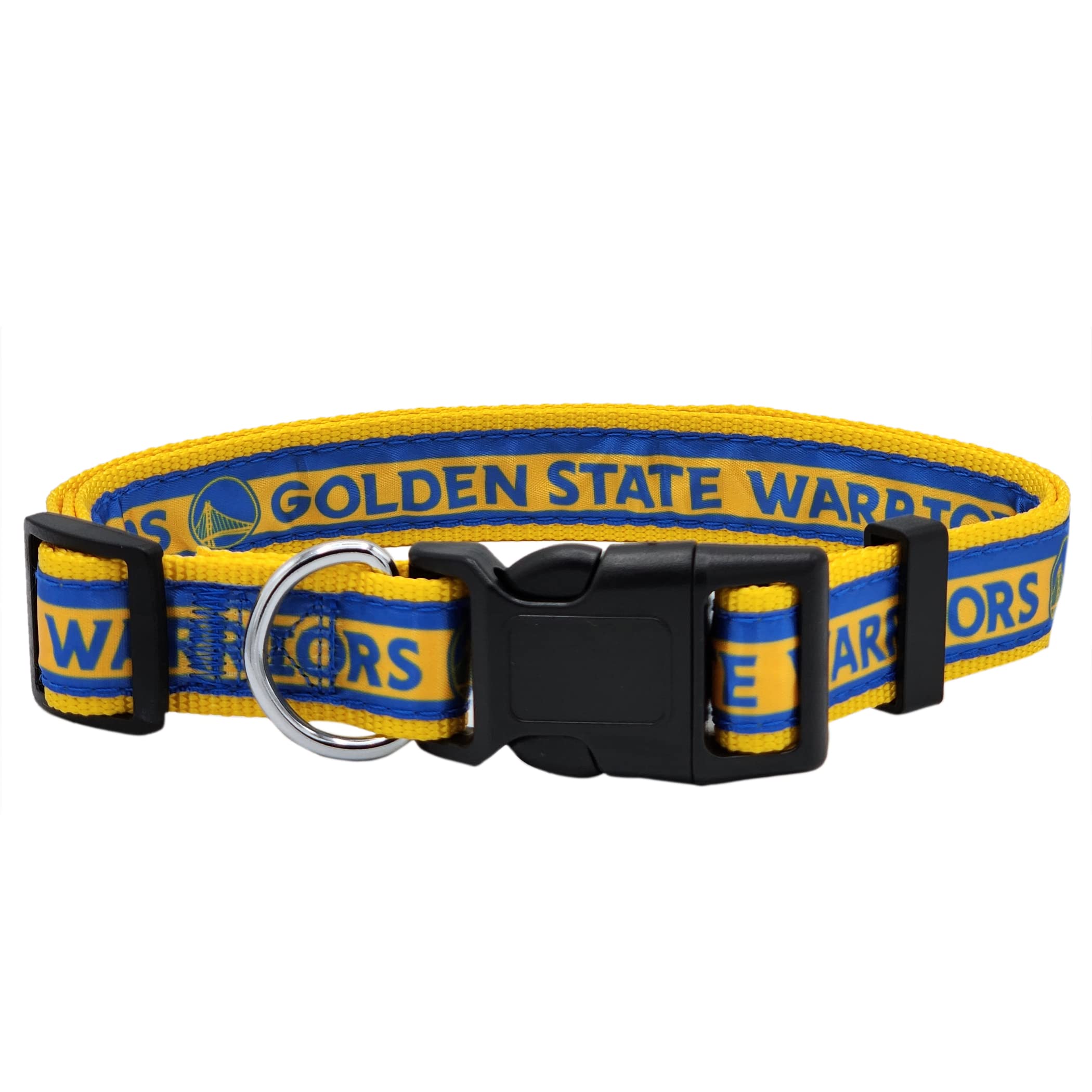 Nba Golden State Warriors Dog Collar, Size Large. Best Pet Collar For All Sports Fans
