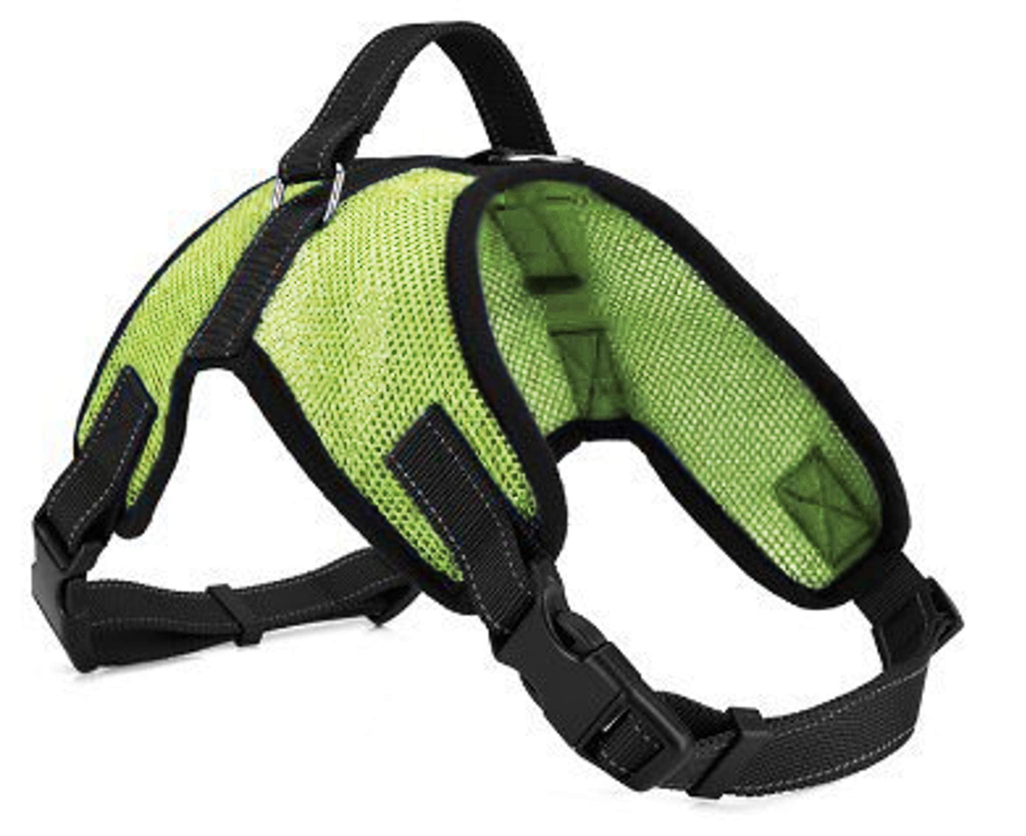 Copatchy No Pull Reflective Adjustable Dog Harness With Handle (X-Small, Green)