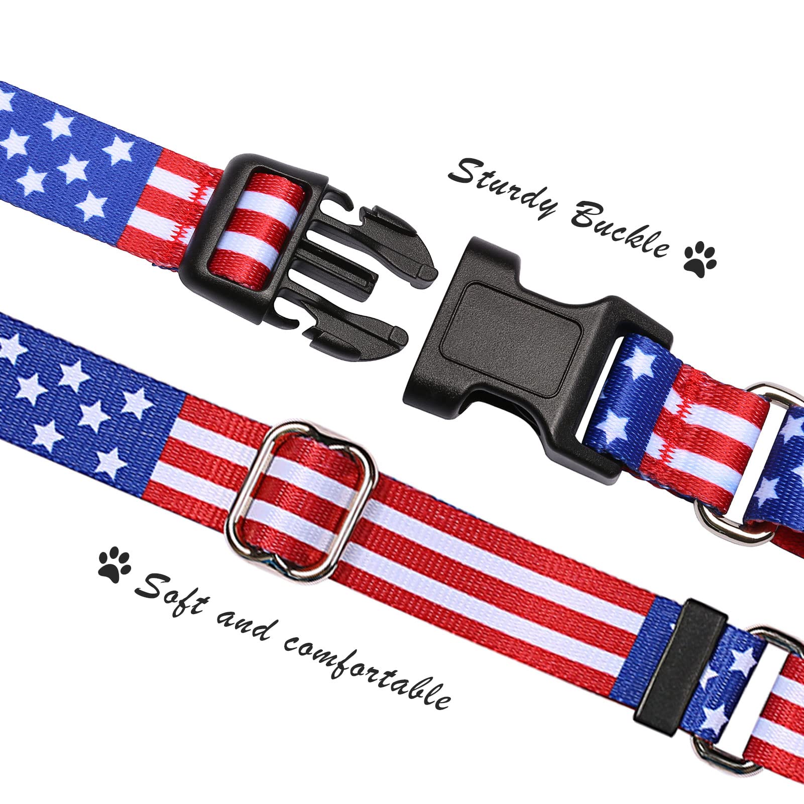Martingale Collar For Dogs, Adjustable Soft Nylon Dog Collars With Special Design Cute Patterns For Small Medium Large Dog