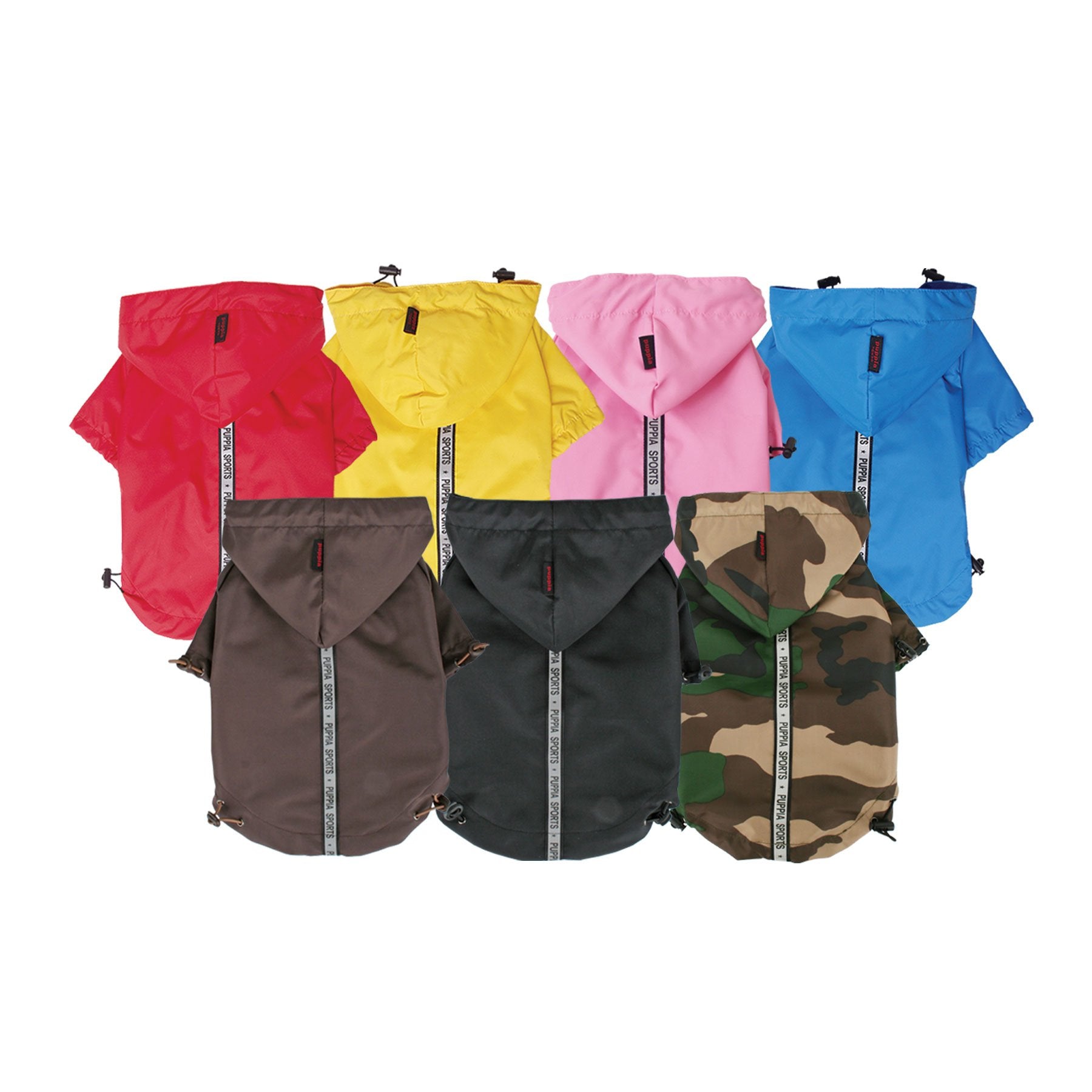 Puppia Authentic Base Jumper Raincoat, Extra-Large, Camo