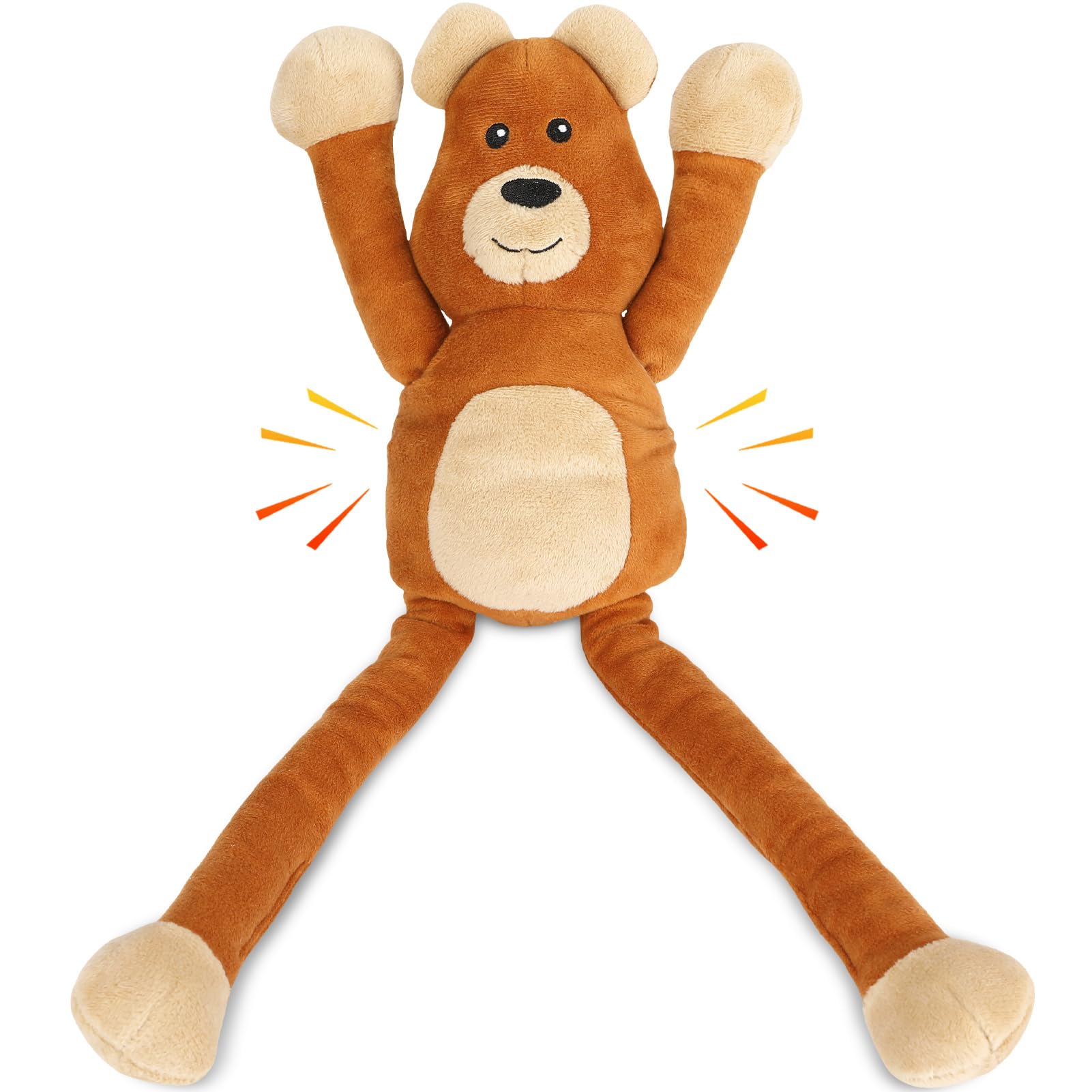 Large Squeaky Dog Toys, Tough Tug-Pull Interactive Puppy Toys, Plush Dog Chew Toys For Small, Medium And Large Dogs