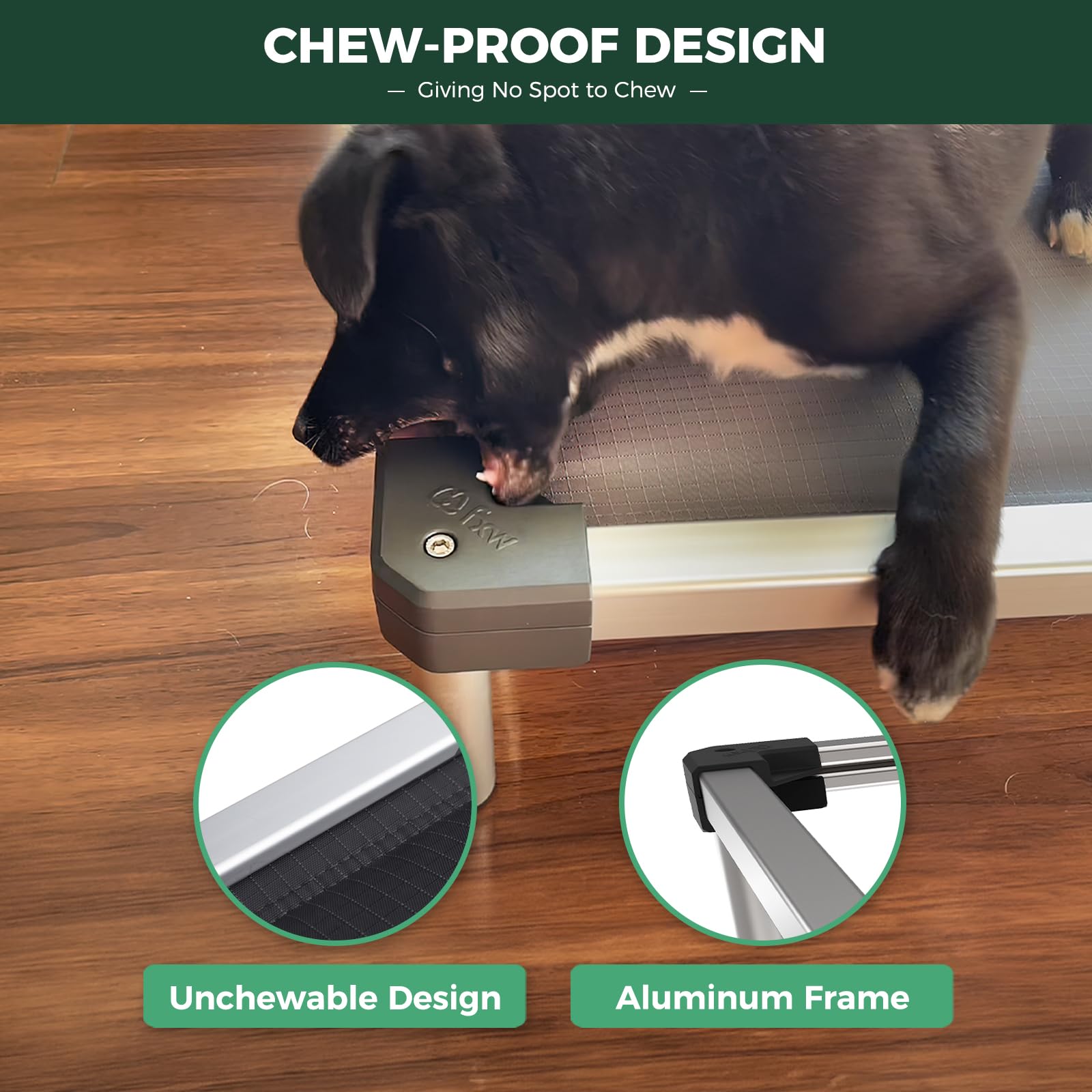Fxw Titannest Chew-Proof Elevated Dog Bed, Padded Cot For Outdoor/Camping/Indoor Use, Durable & Washable Pet Bed For Medium And
