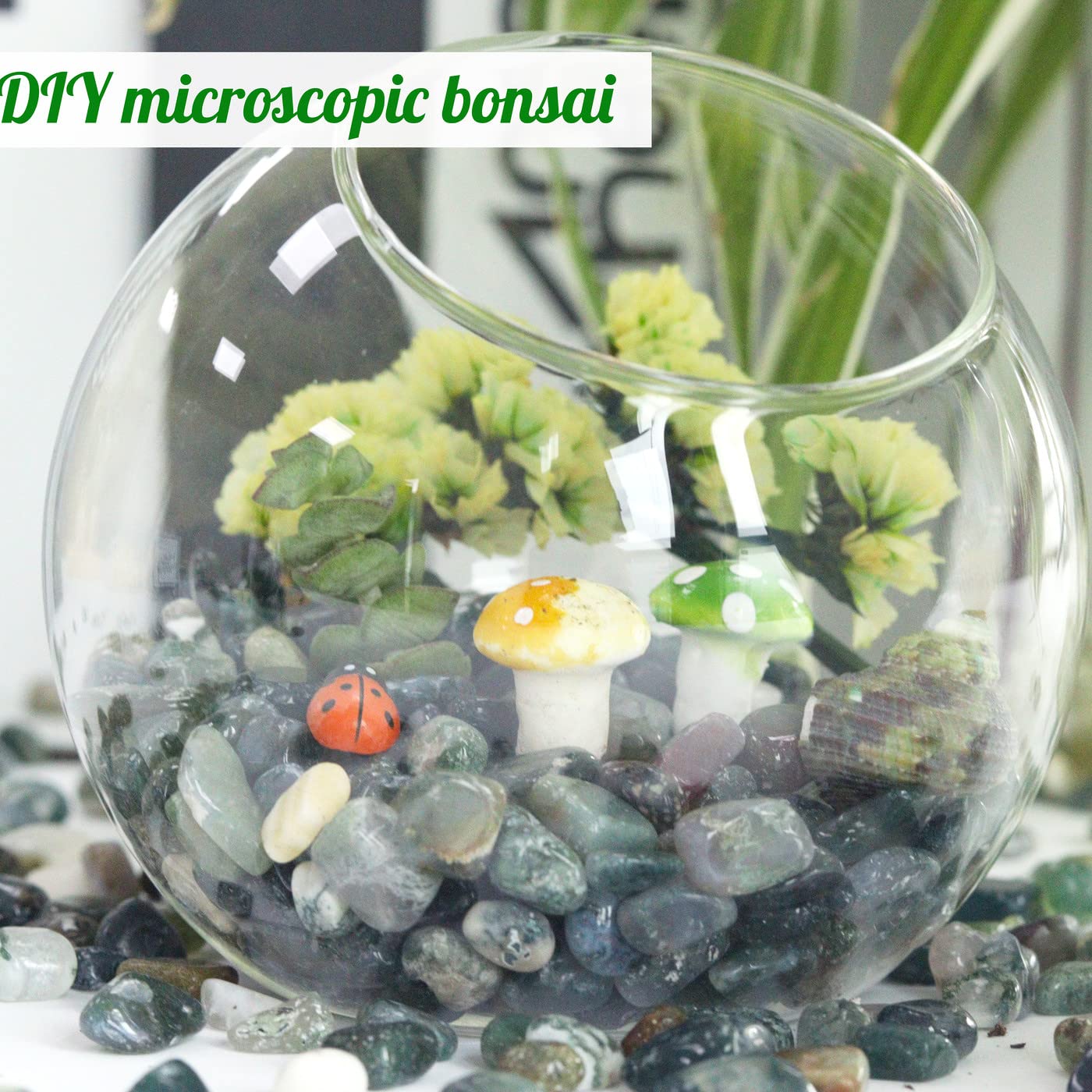 Aquatic Agate Aquarium Gravel Rocks Natural Tumbled Healing Crystal Chips Bulk Gemstones Crushed Stones For Fountain Vase Filler