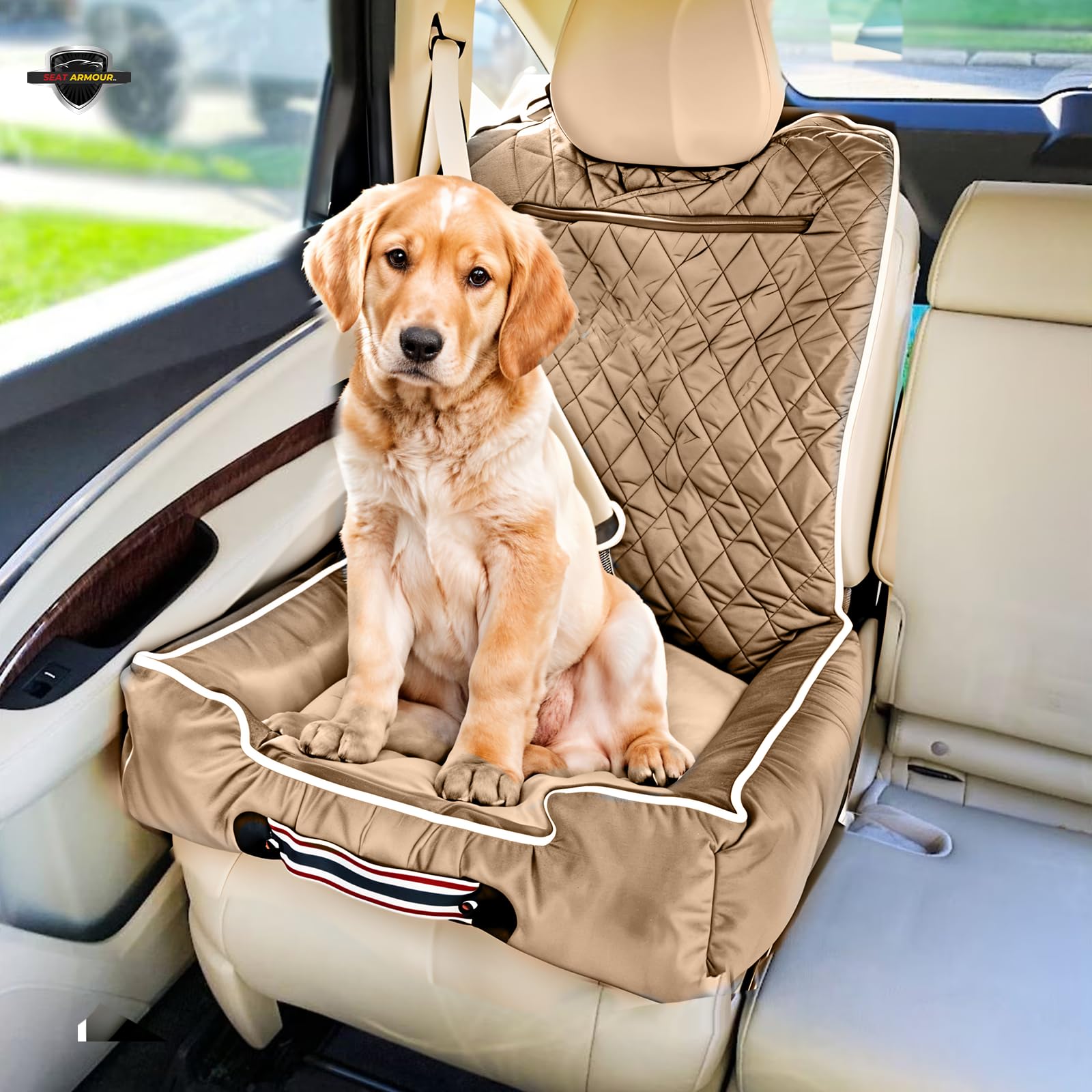 Comfort Tan Pet Bed and Car Seat