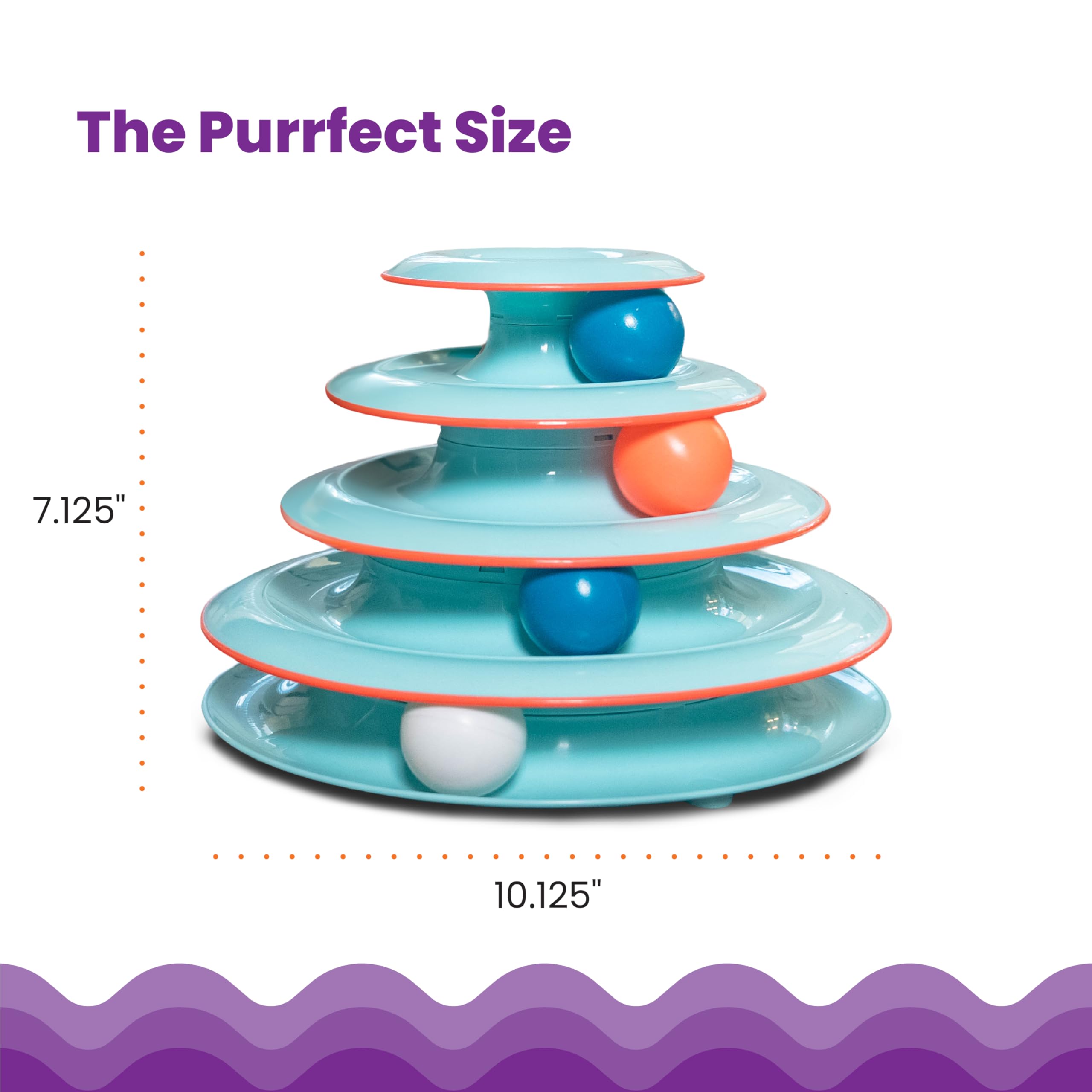 Catstages Chase Meowtain Interactive 4-Tier Cat Track Toy