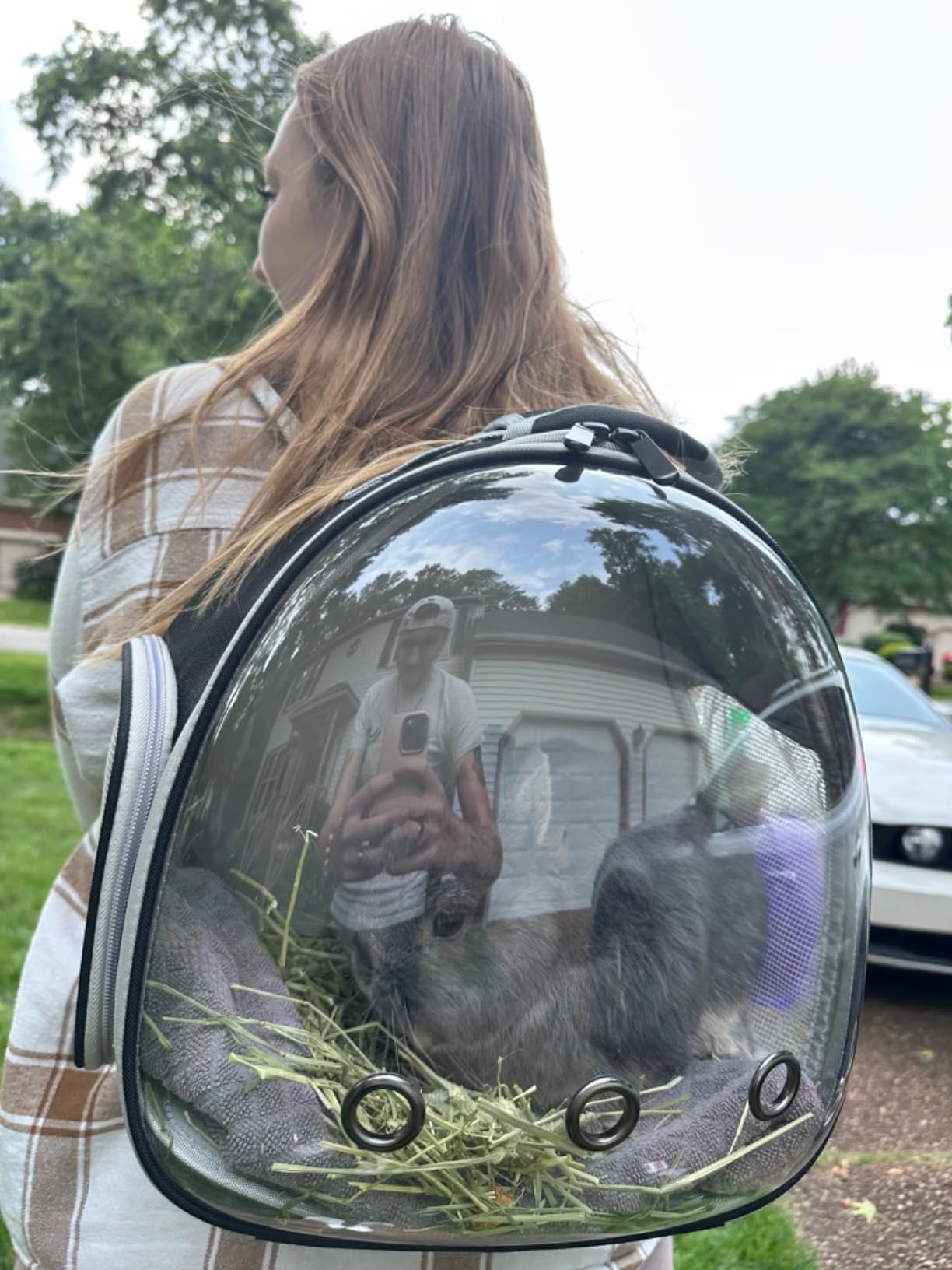 Portable Travel Small Animal Backpack Carrier Pet Backpack Guinea Pig Bird Bearded Dragon Kitten Small Dogs Turtle Rabbit Cage H