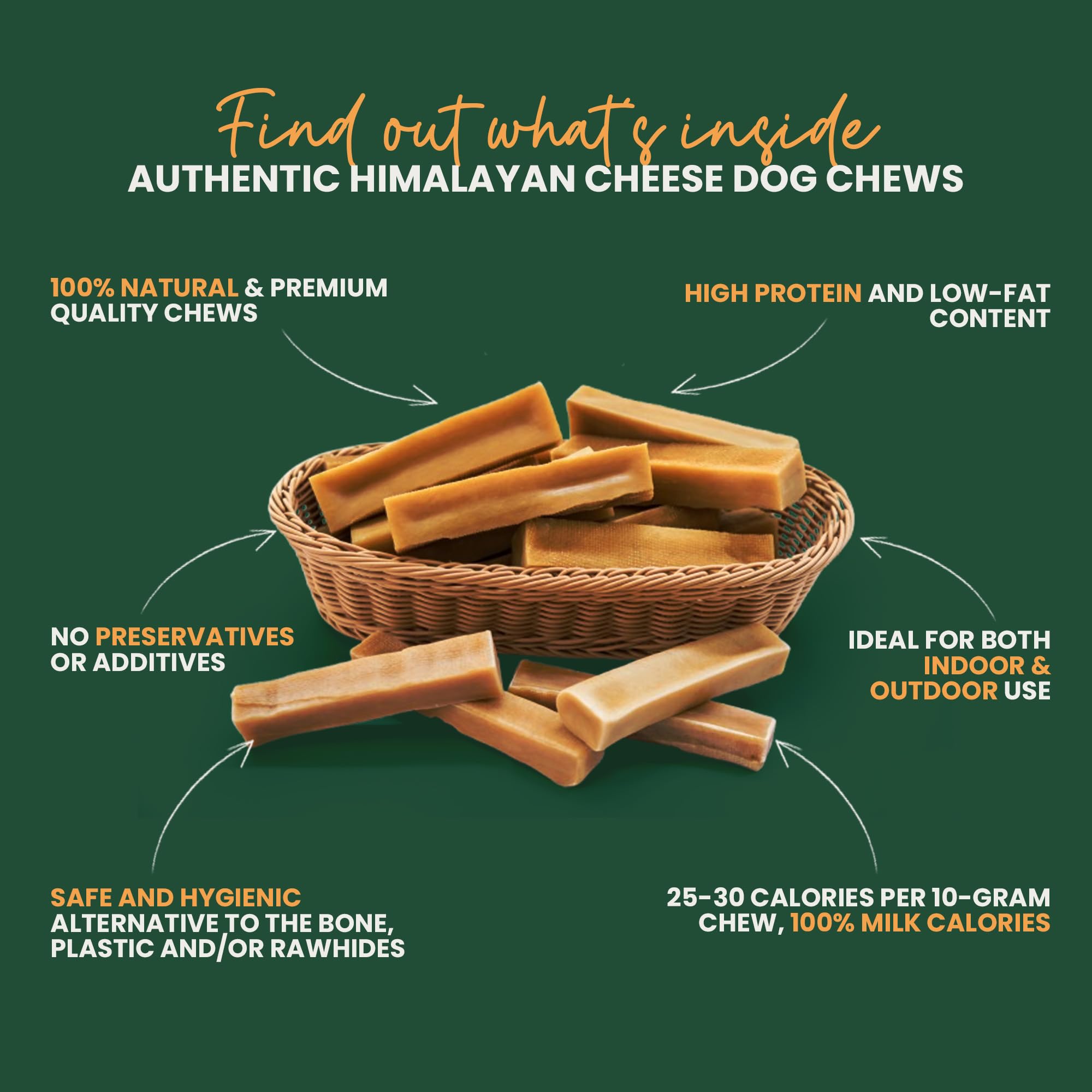 Authentic Himalayan Yak Cheese for Dogs - XLarge (Pack of 2) - Sourced from Pristine Himalayan Foothill, Rawhide-Free, NO preser