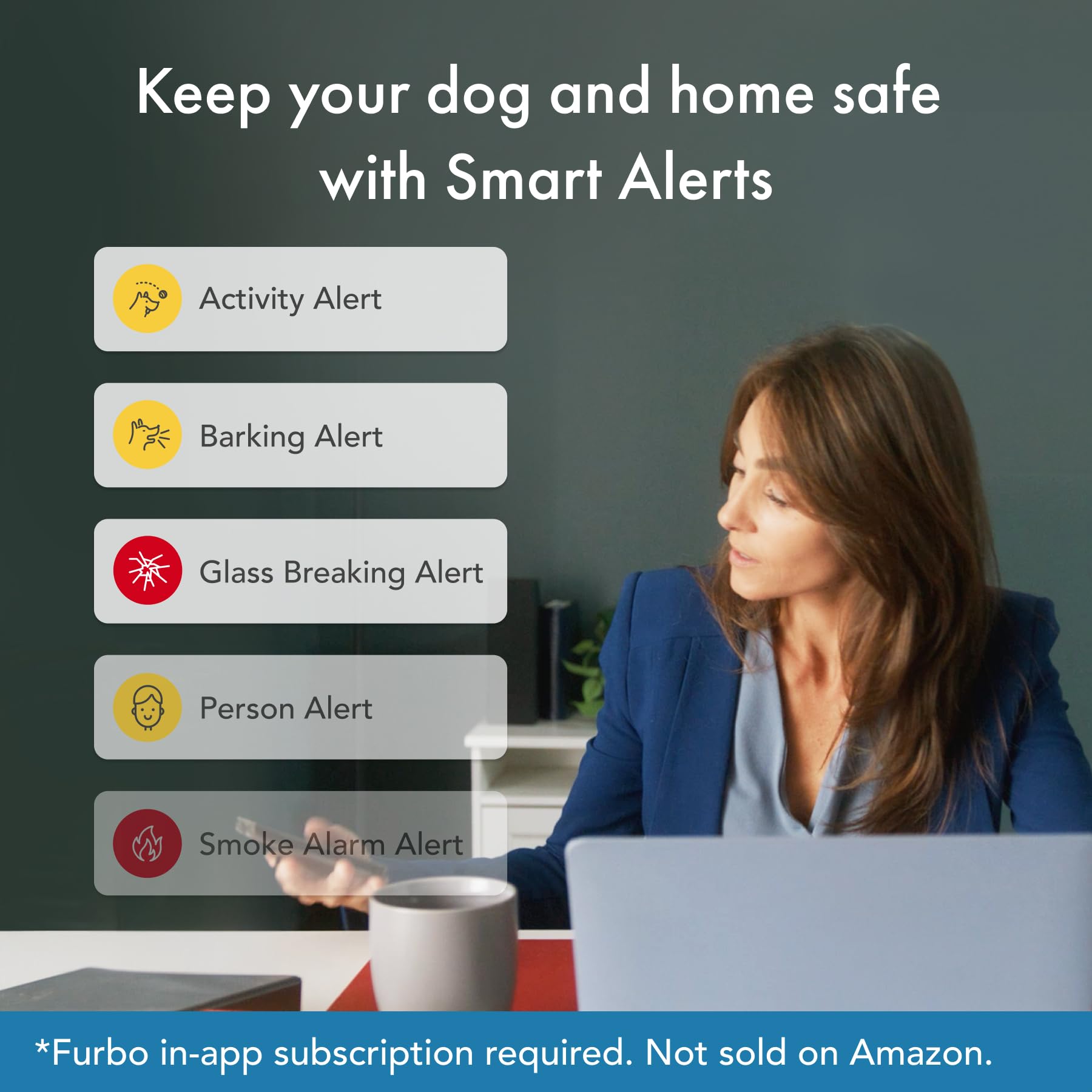 Furbo 360 Dog Camera + Nanny Bundle: Home Security & Dog Safety Alerts, Rotating Pet Treat Dispenser Camera with Speaker, Smart