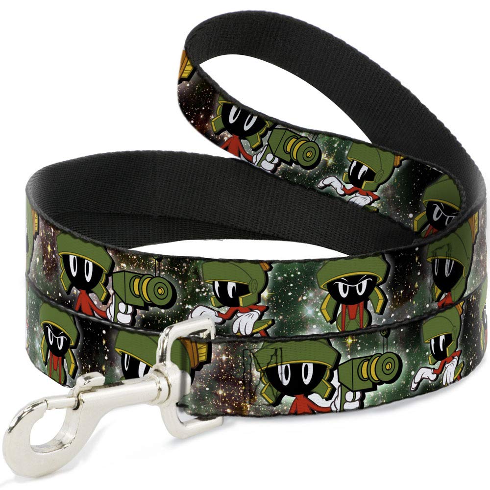 Buckle-Down Dog Leash Marvin The Martian 4 Poses Galaxy Available In Different Lengths And Widths For Small Medium Large Dogs An